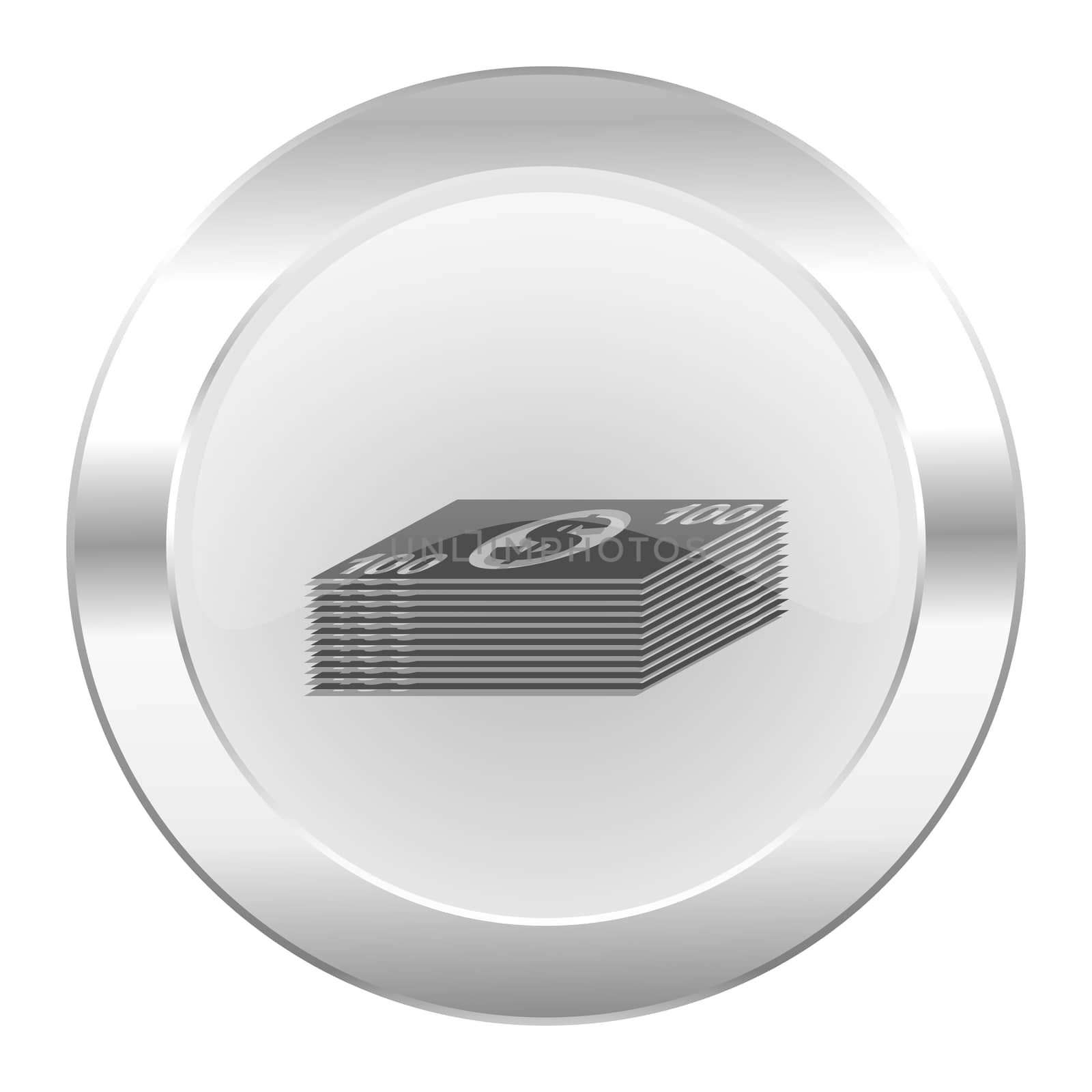 money chrome web icon isolated