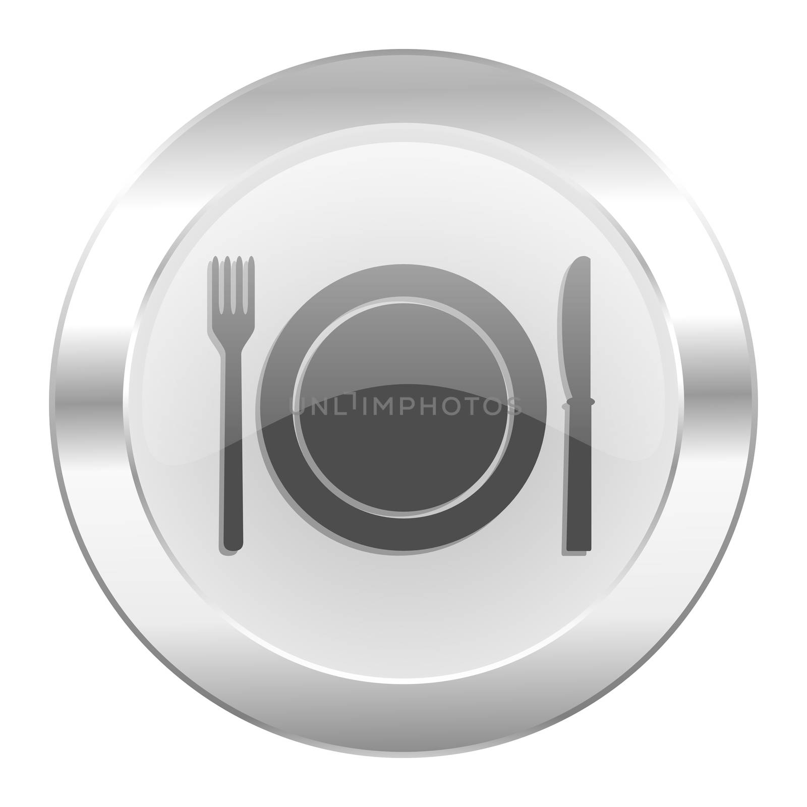 restaurant chrome web icon isolated