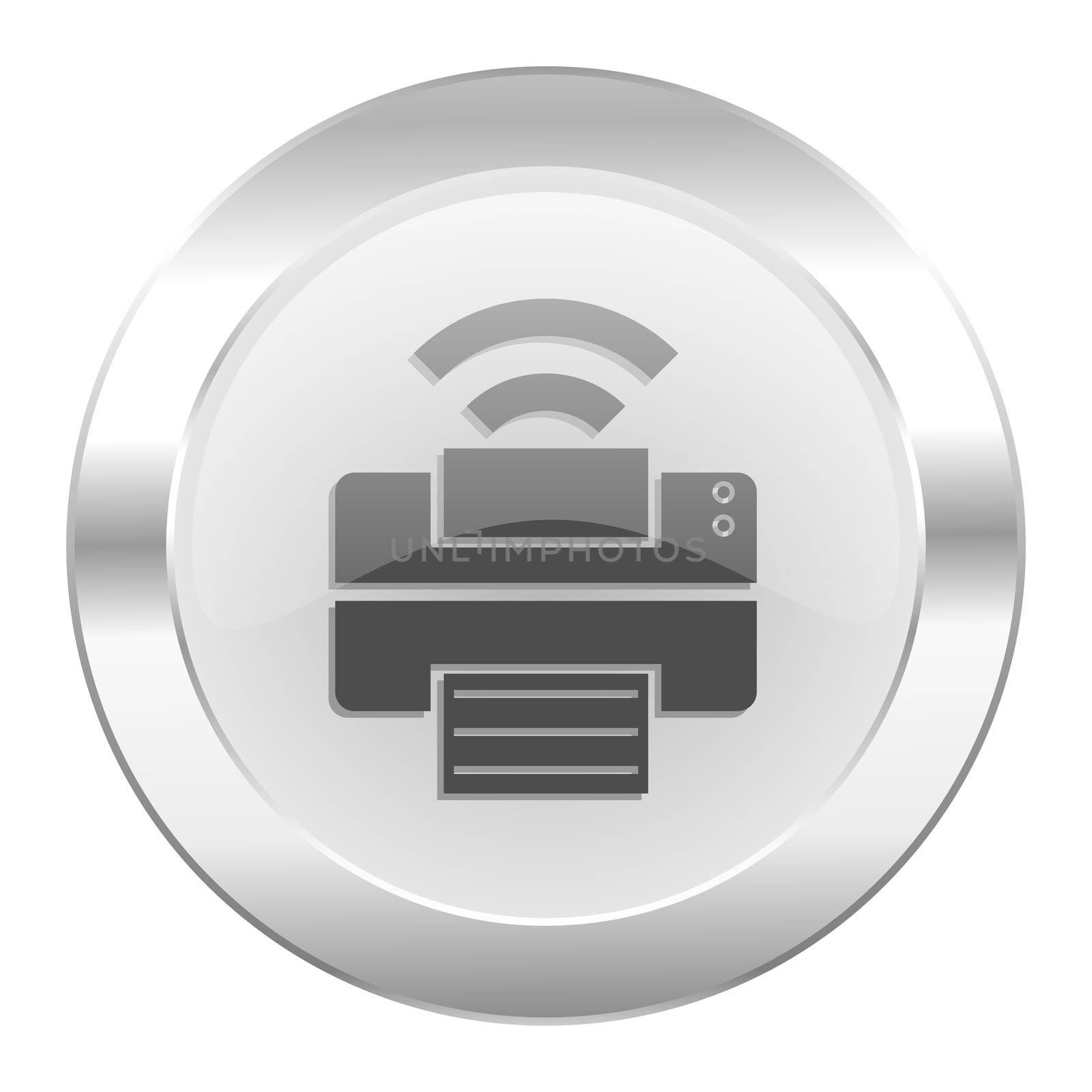 printer chrome web icon isolated