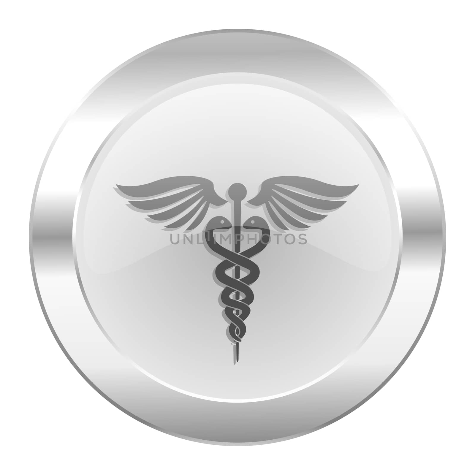 emergency chrome web icon isolated