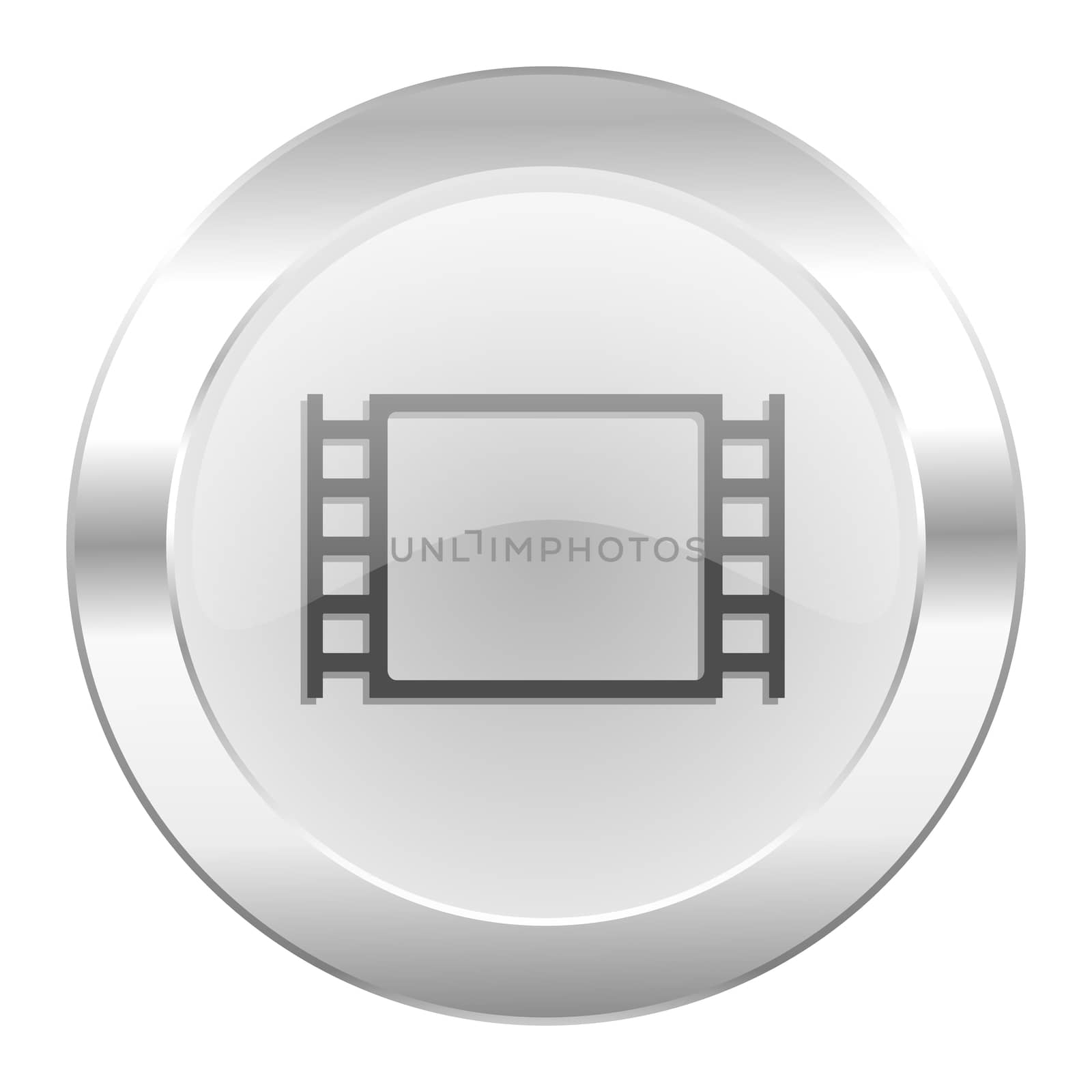 movie chrome web icon isolated