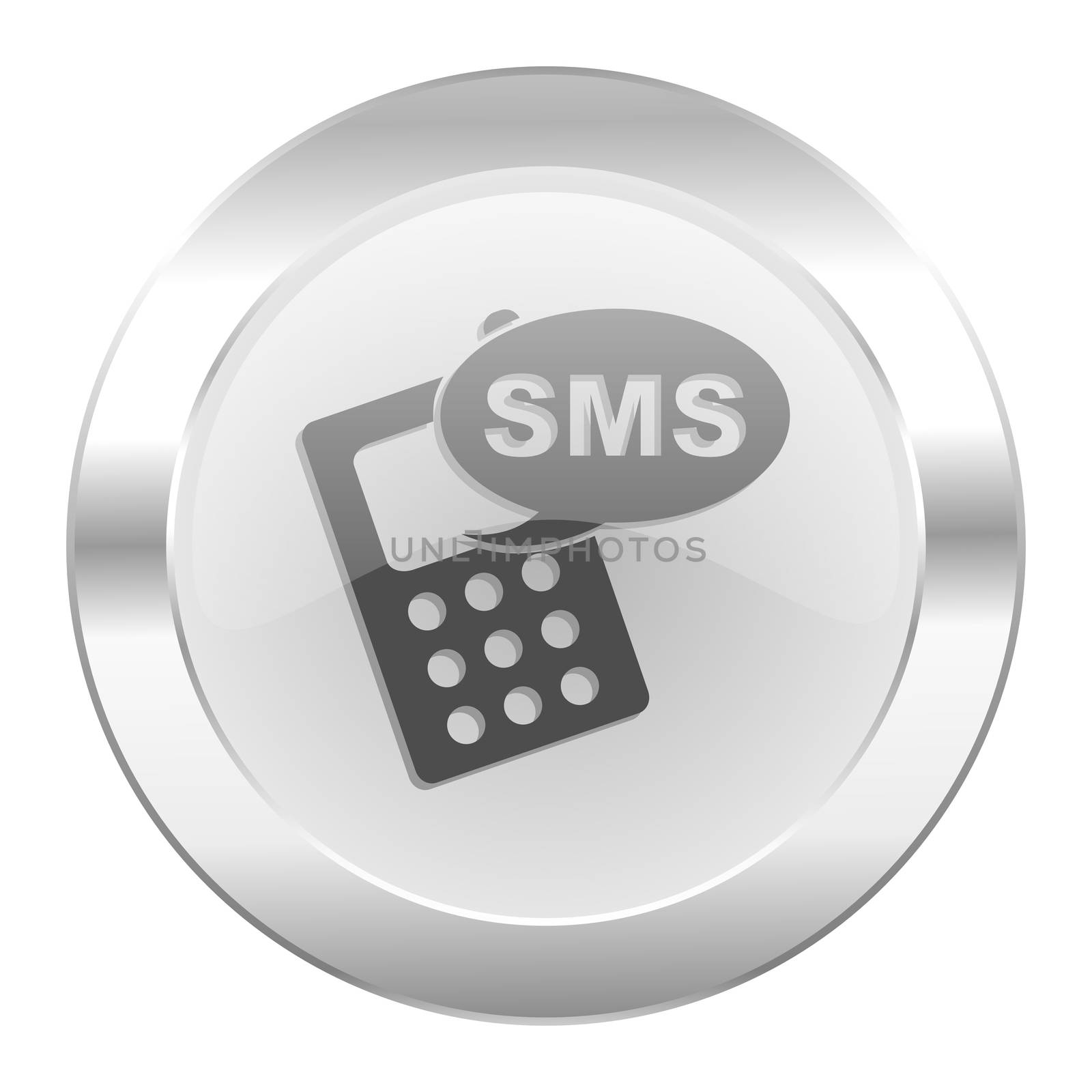 sms chrome web icon isolated