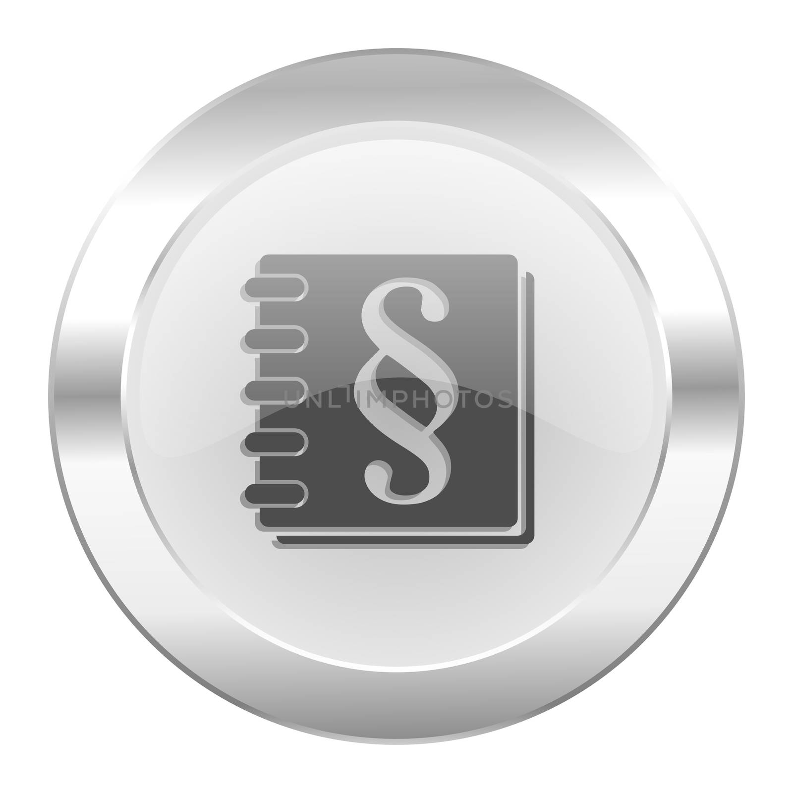 law chrome web icon isolated