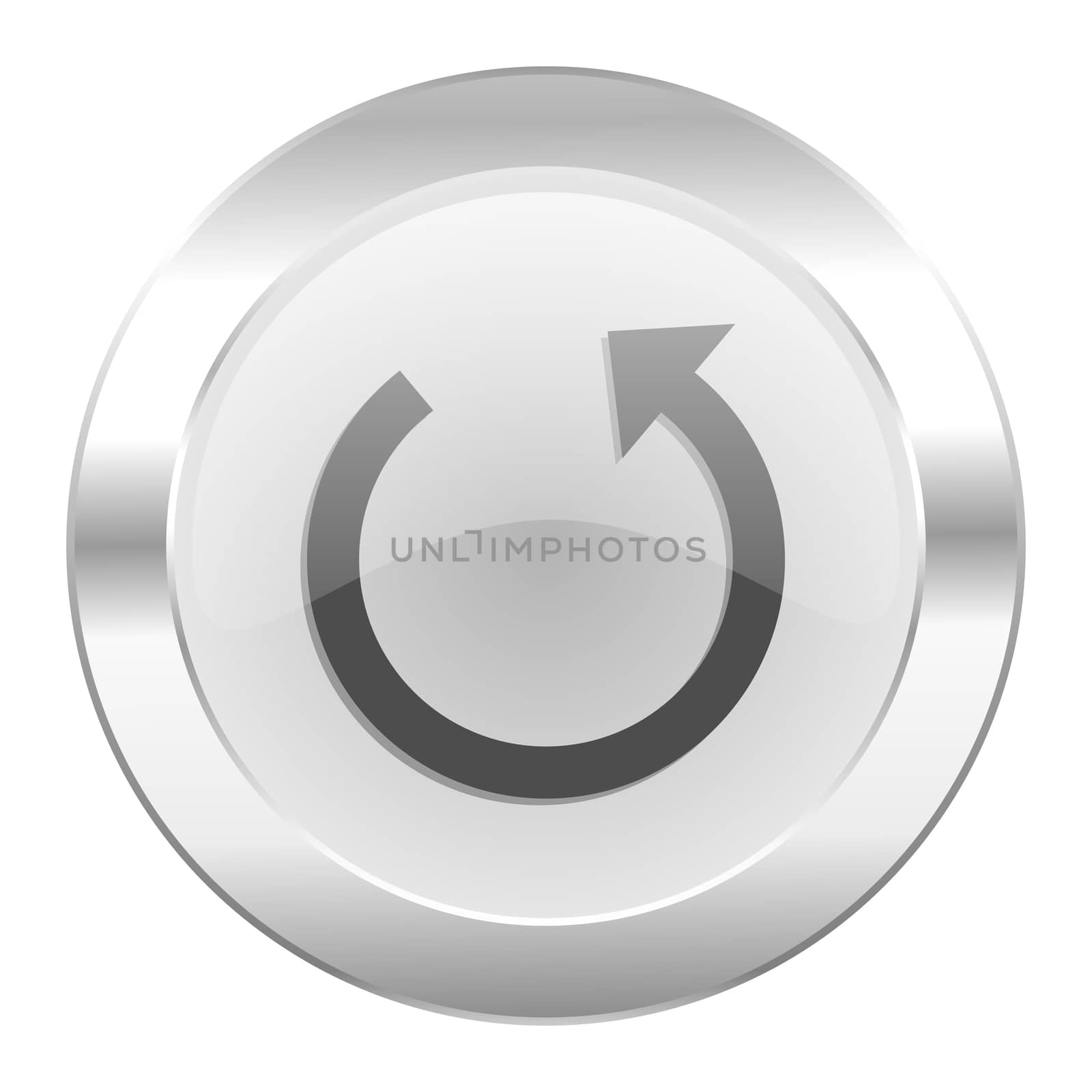 rotate chrome web icon isolated