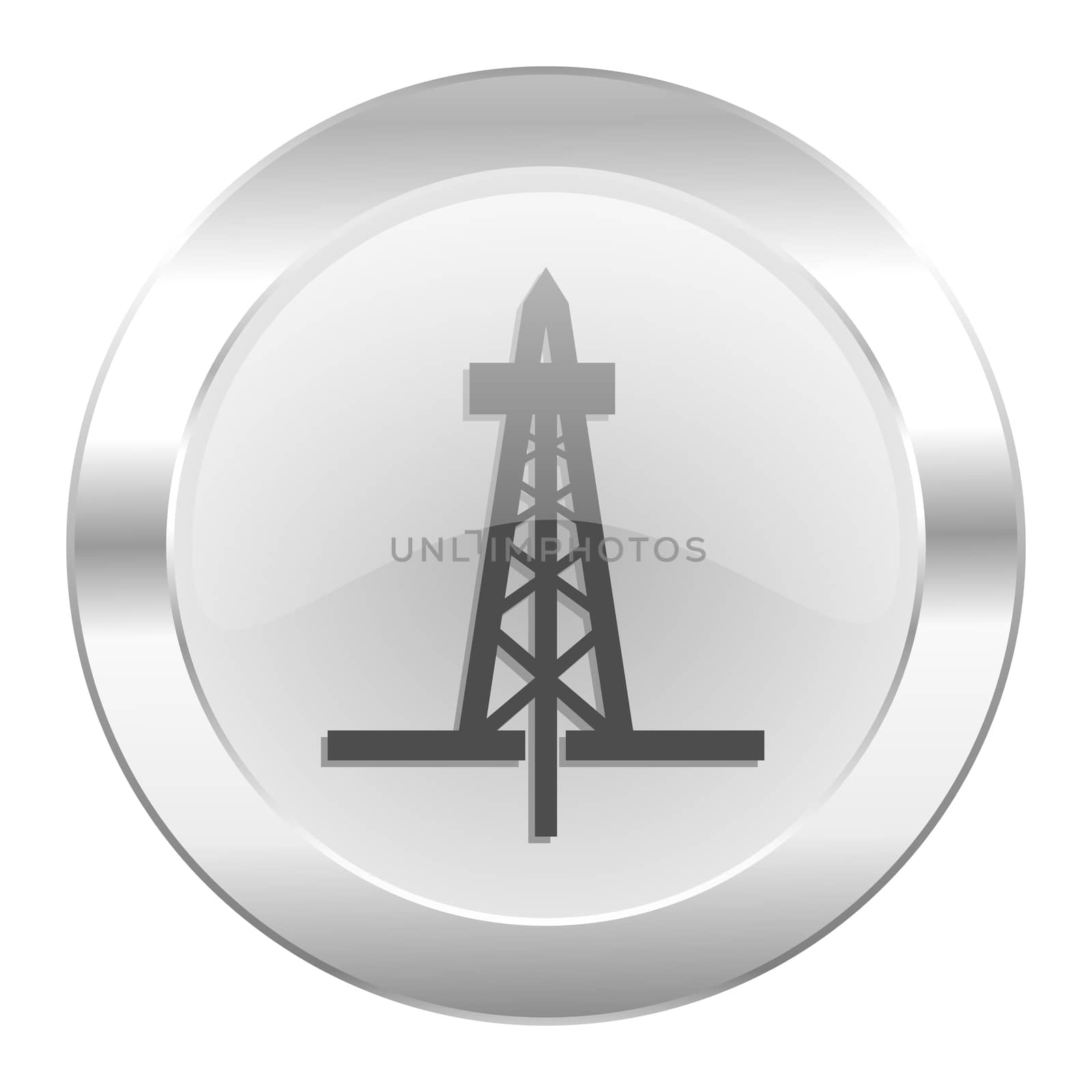 drilling chrome web icon isolated