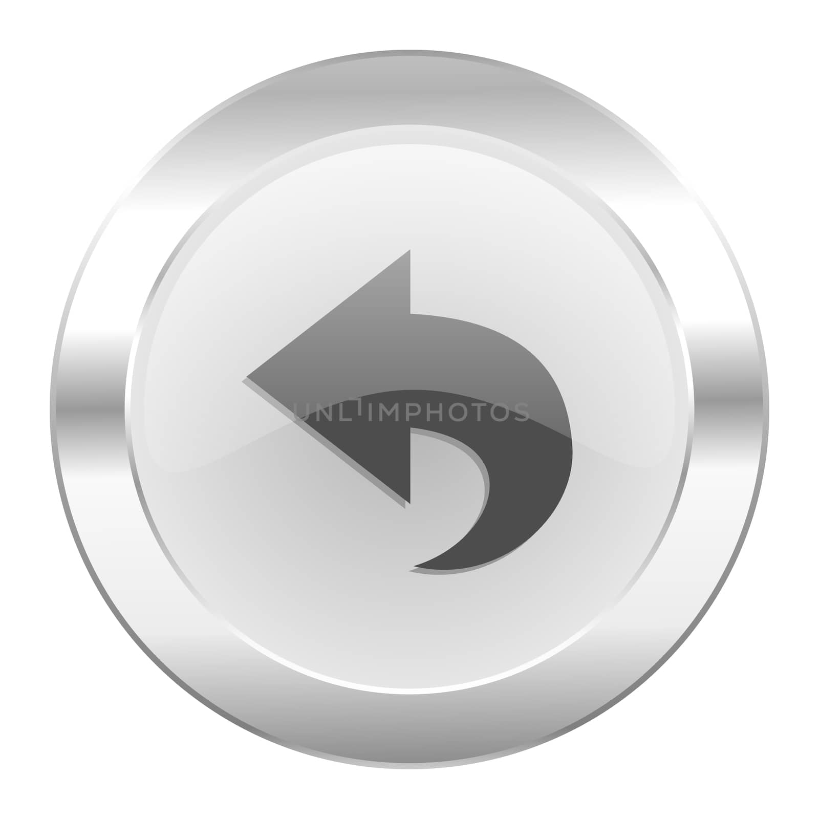 back chrome web icon isolated