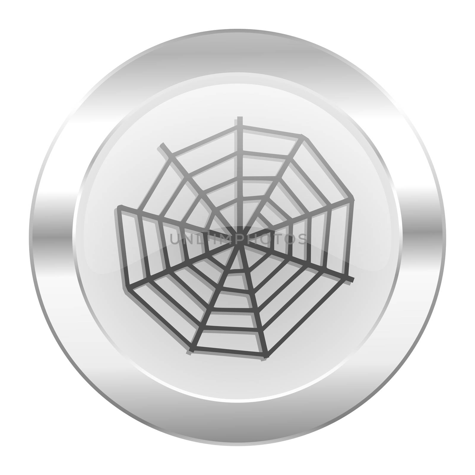 spider web chrome web icon isolated by alexwhite