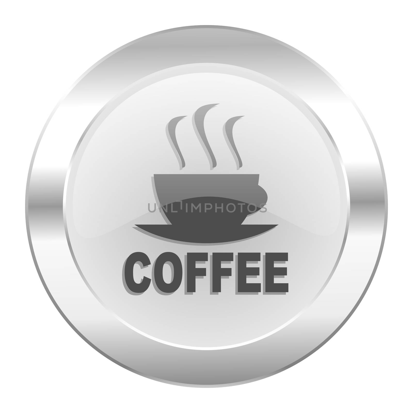 espresso chrome web icon isolated