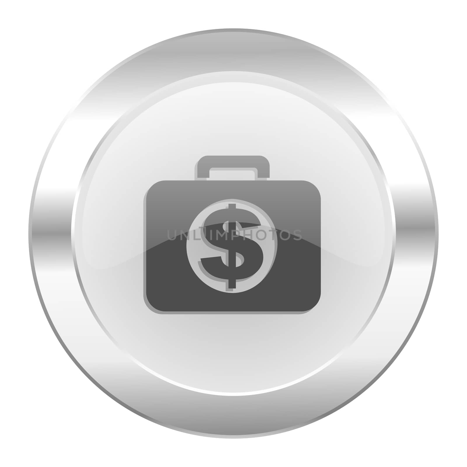 financial chrome web icon isolated