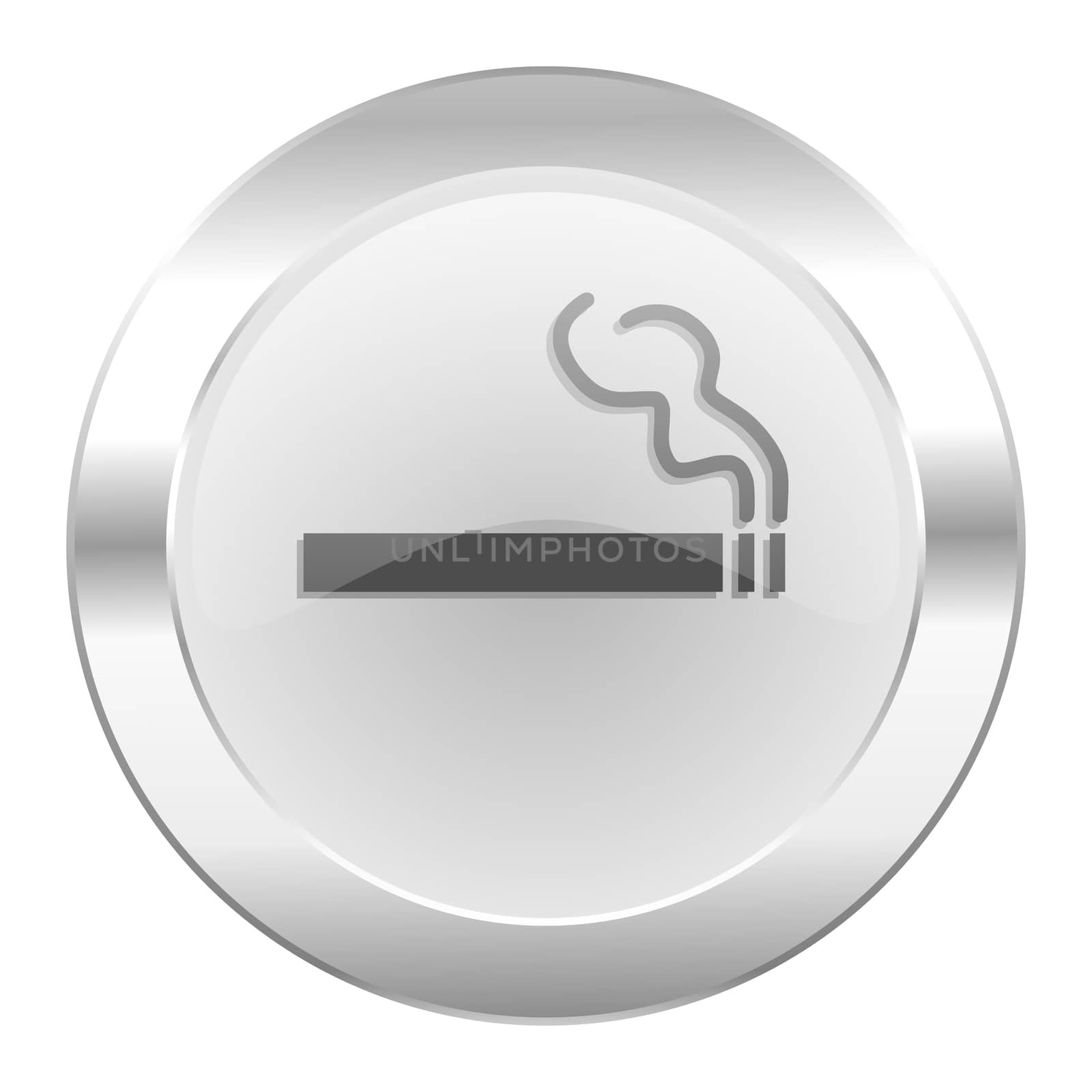 cigarette chrome web icon isolated