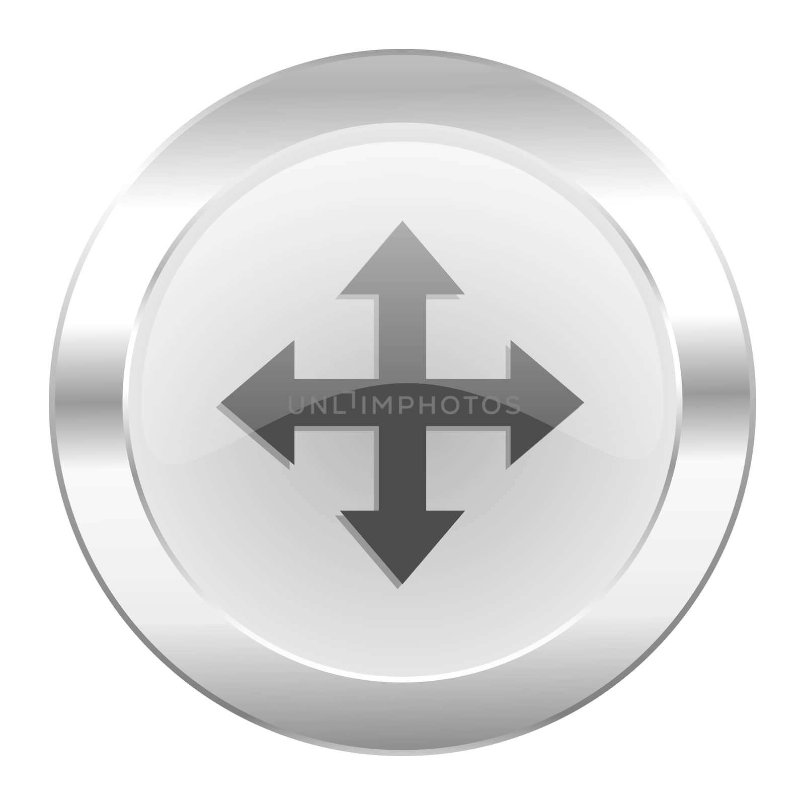arrow chrome web icon isolated