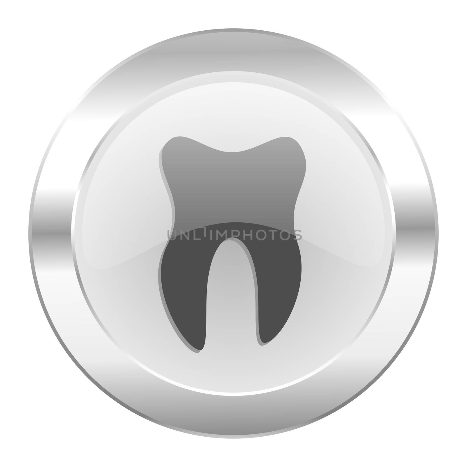 tooth chrome web icon isolated