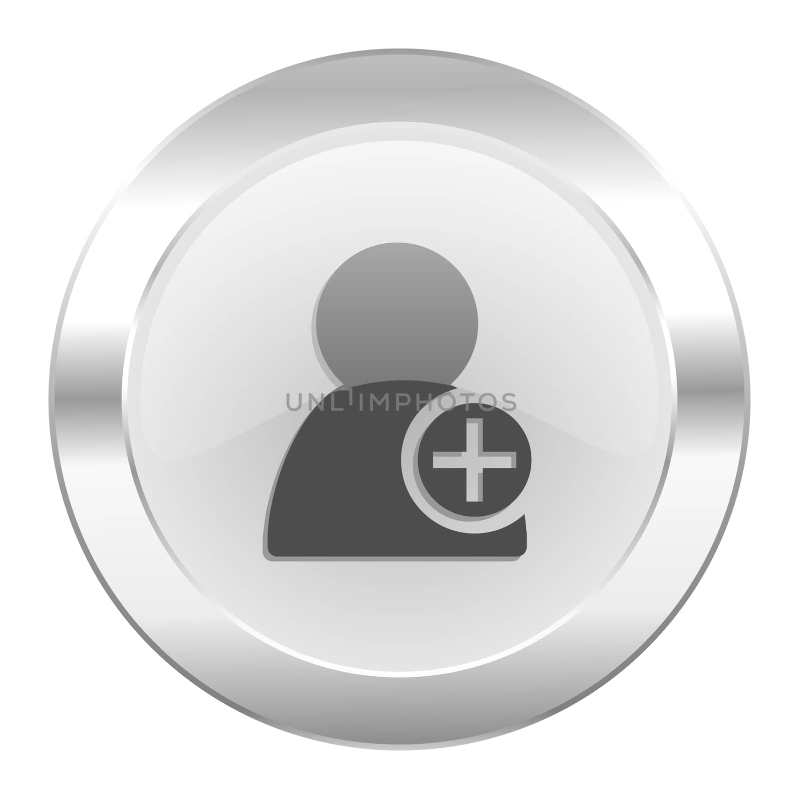 add contact chrome web icon isolated