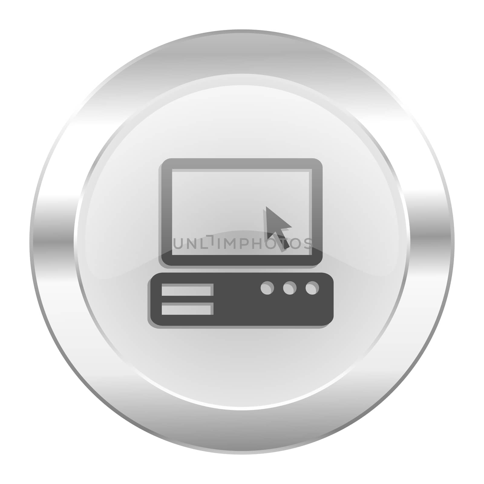 computer chrome web icon isolated