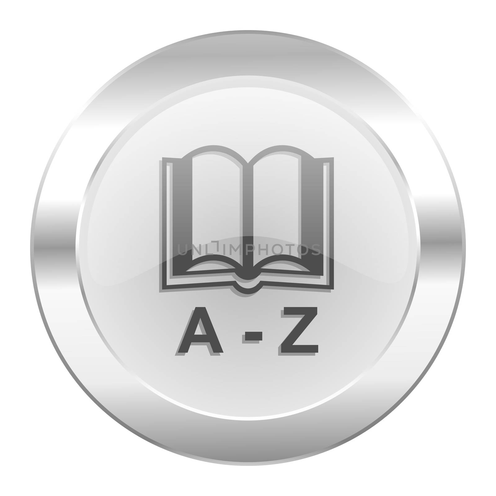 dictionary chrome web icon isolated