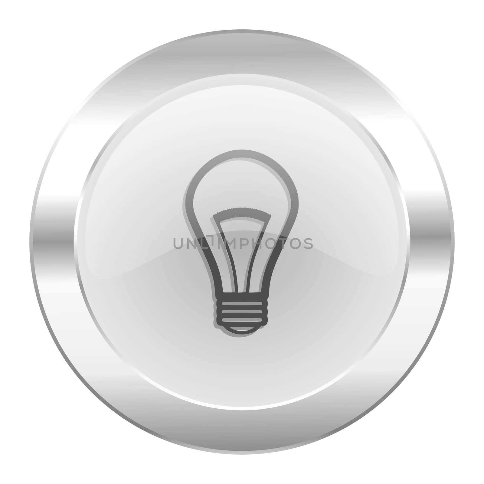 bulb chrome web icon isolated