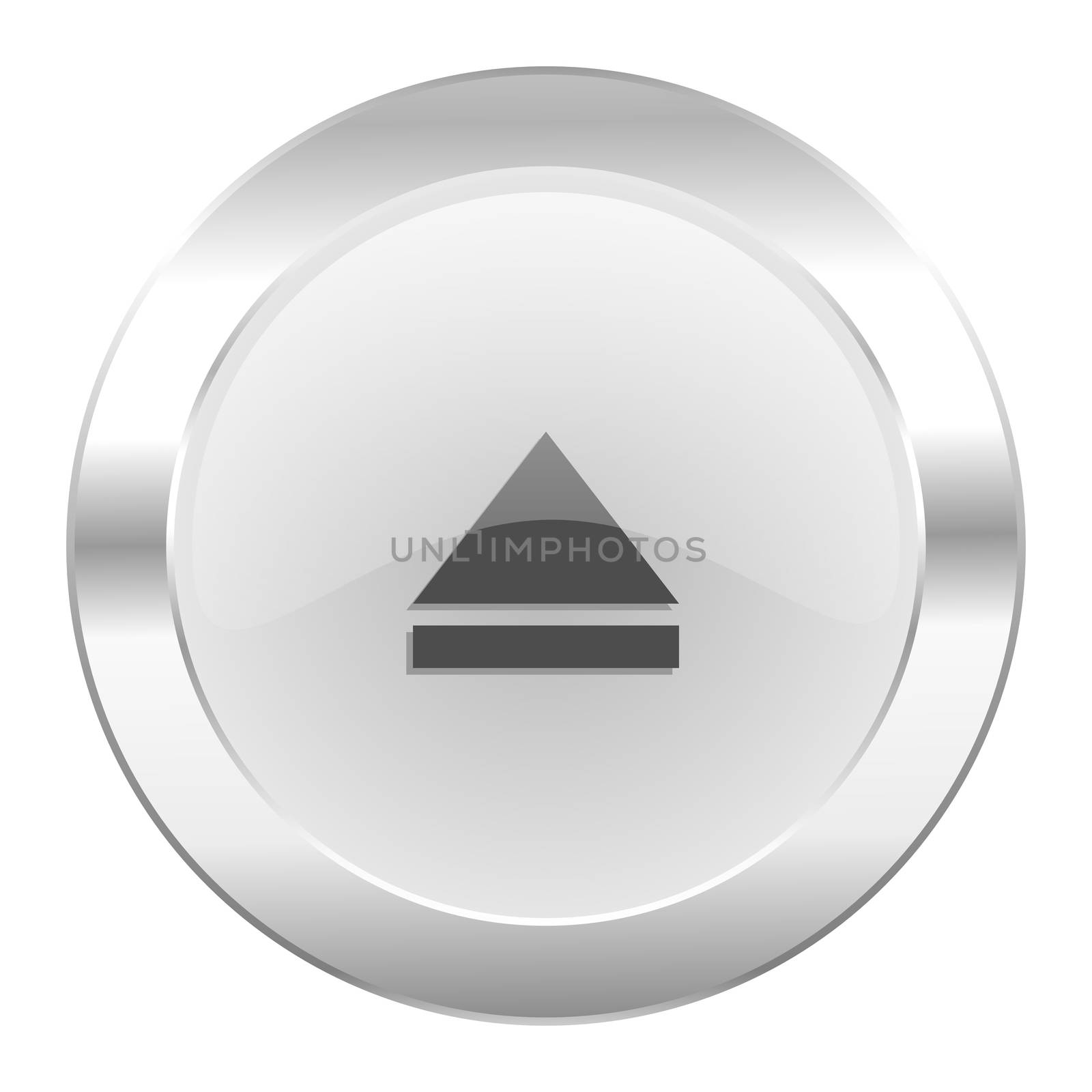 eject chrome web icon isolated