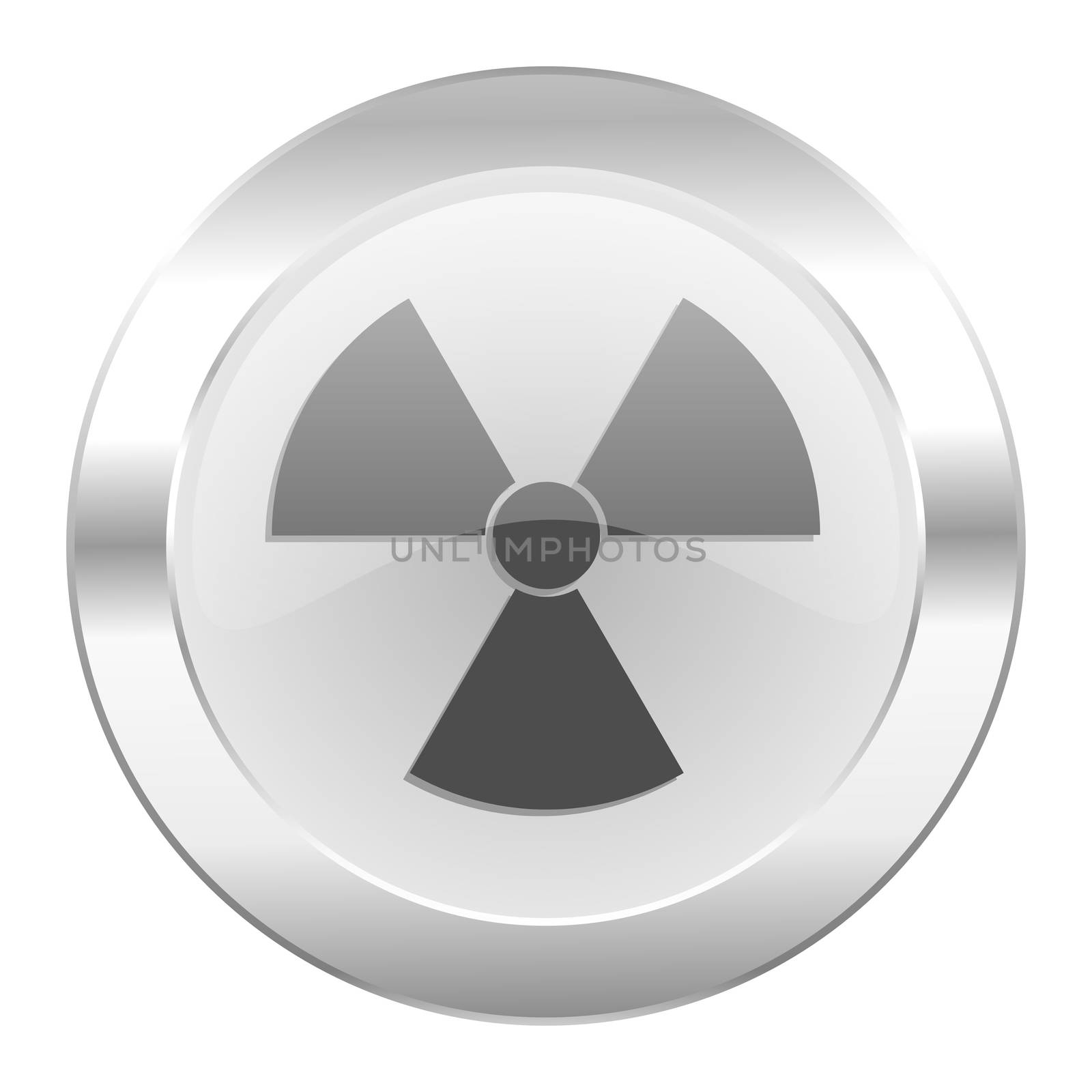 radiation chrome web icon isolated