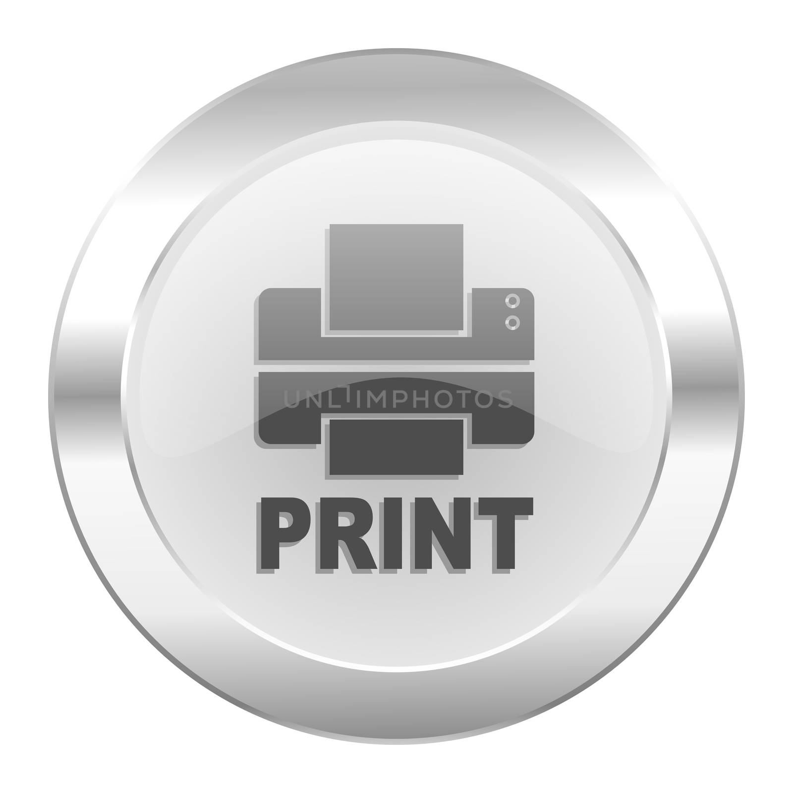 printer chrome web icon isolated