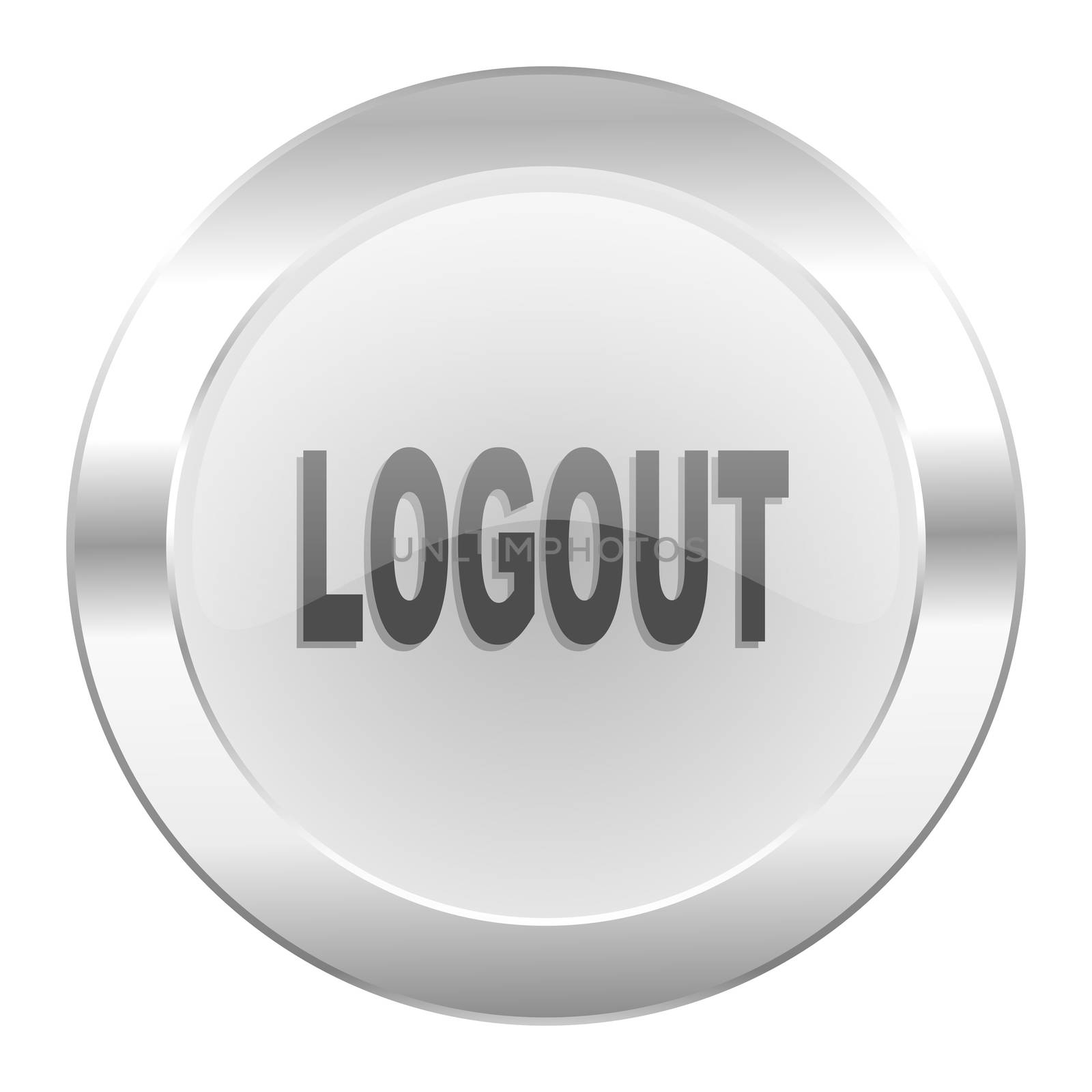 logout chrome web icon isolated