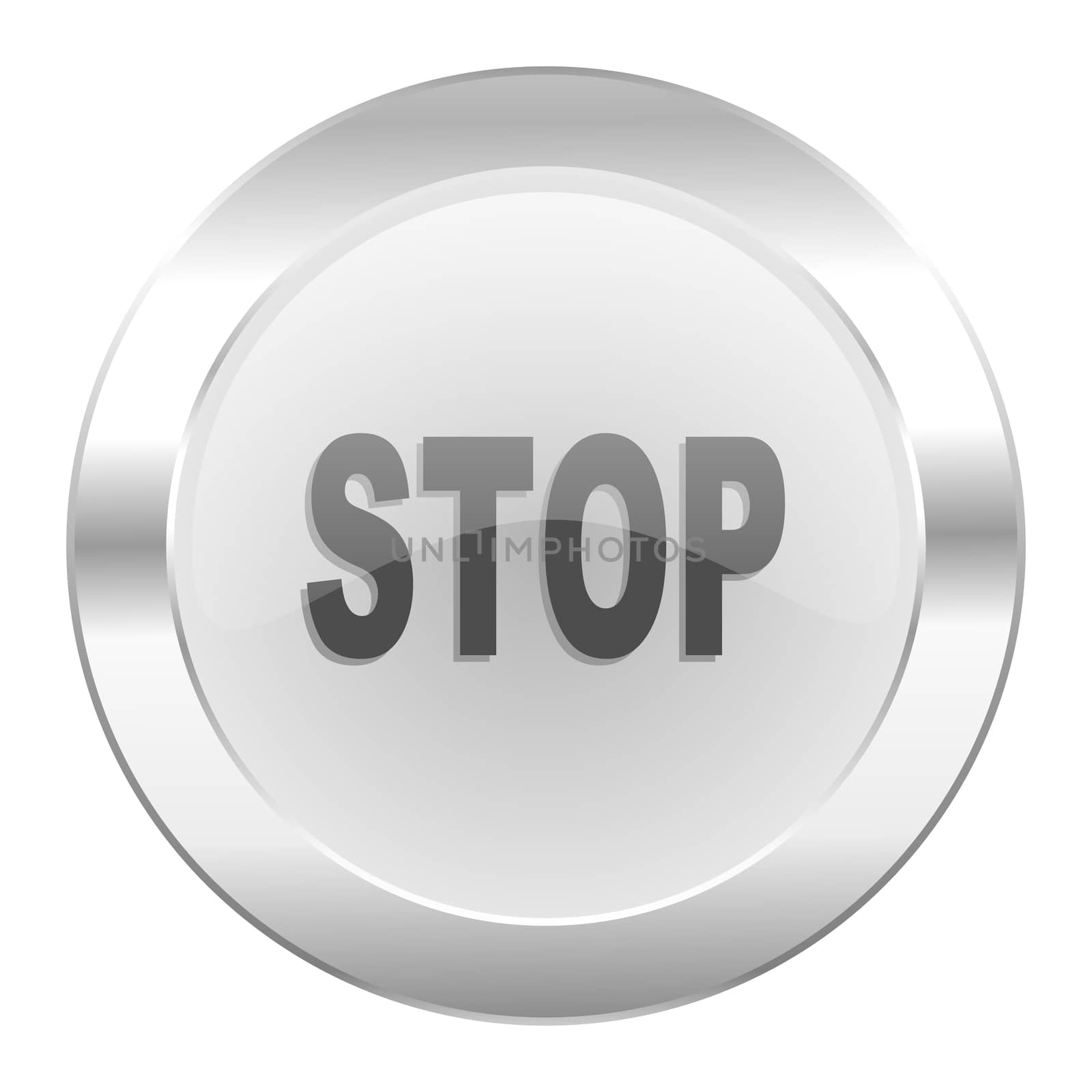 stop chrome web icon isolated