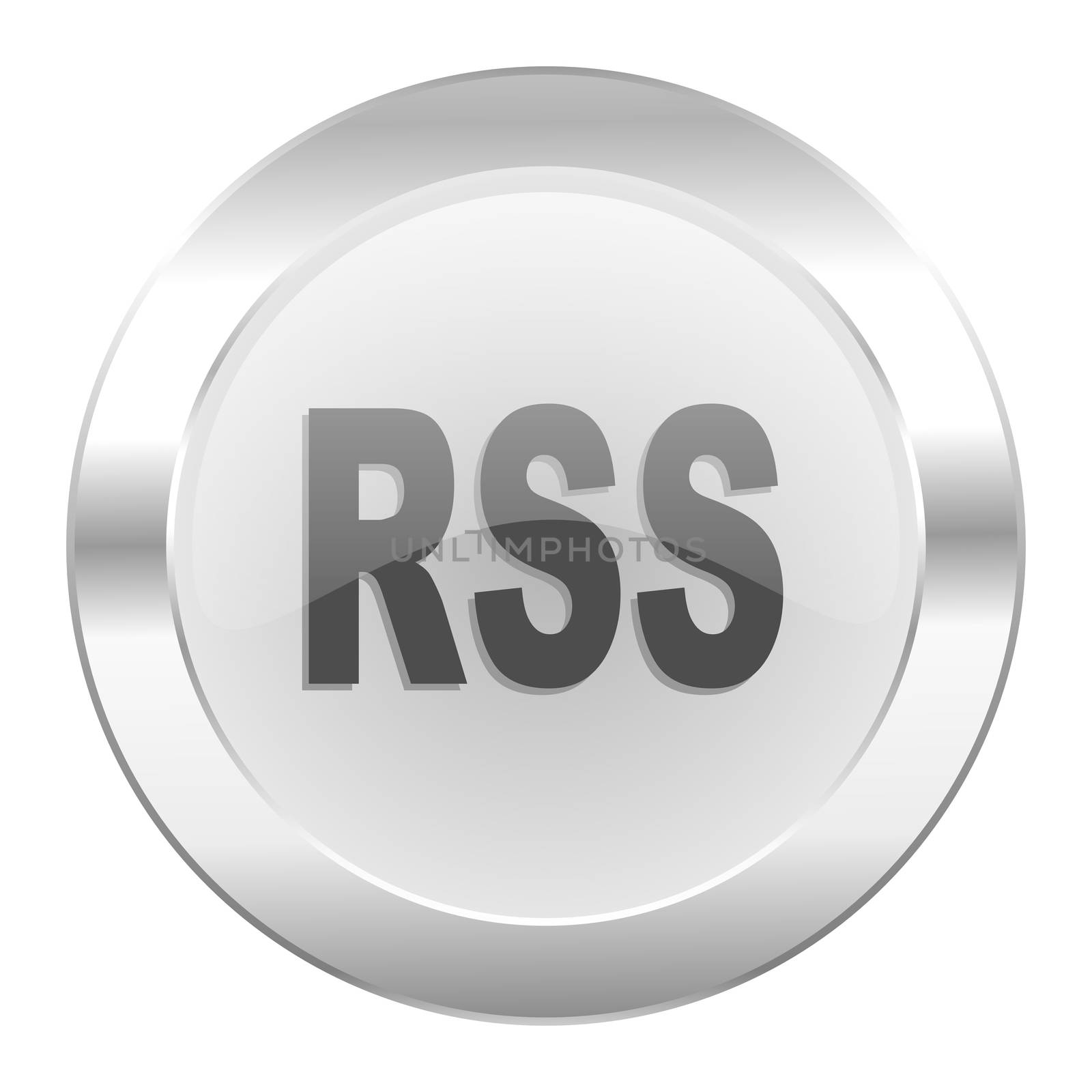 rss chrome web icon isolated