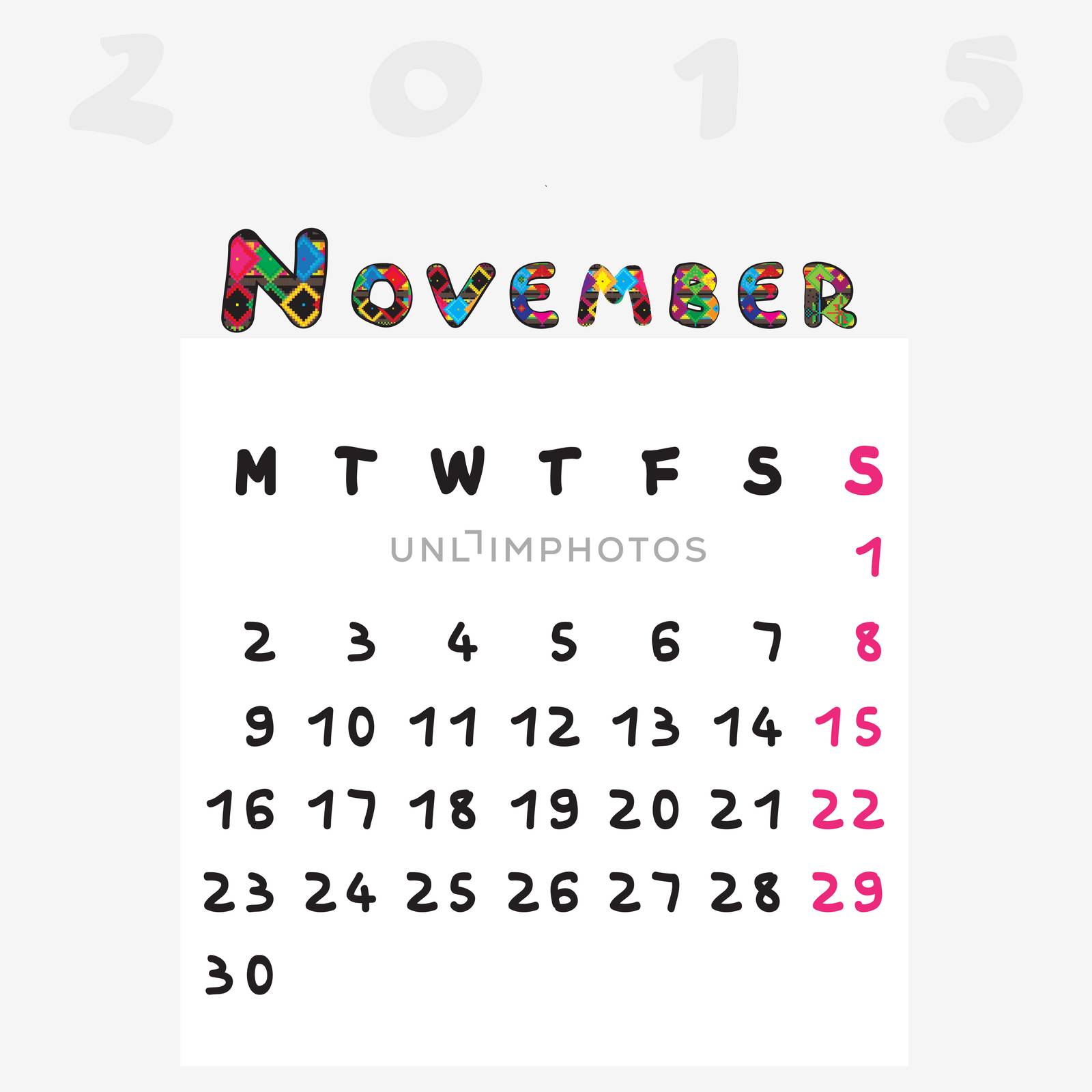 calendar 2015 november by catacos