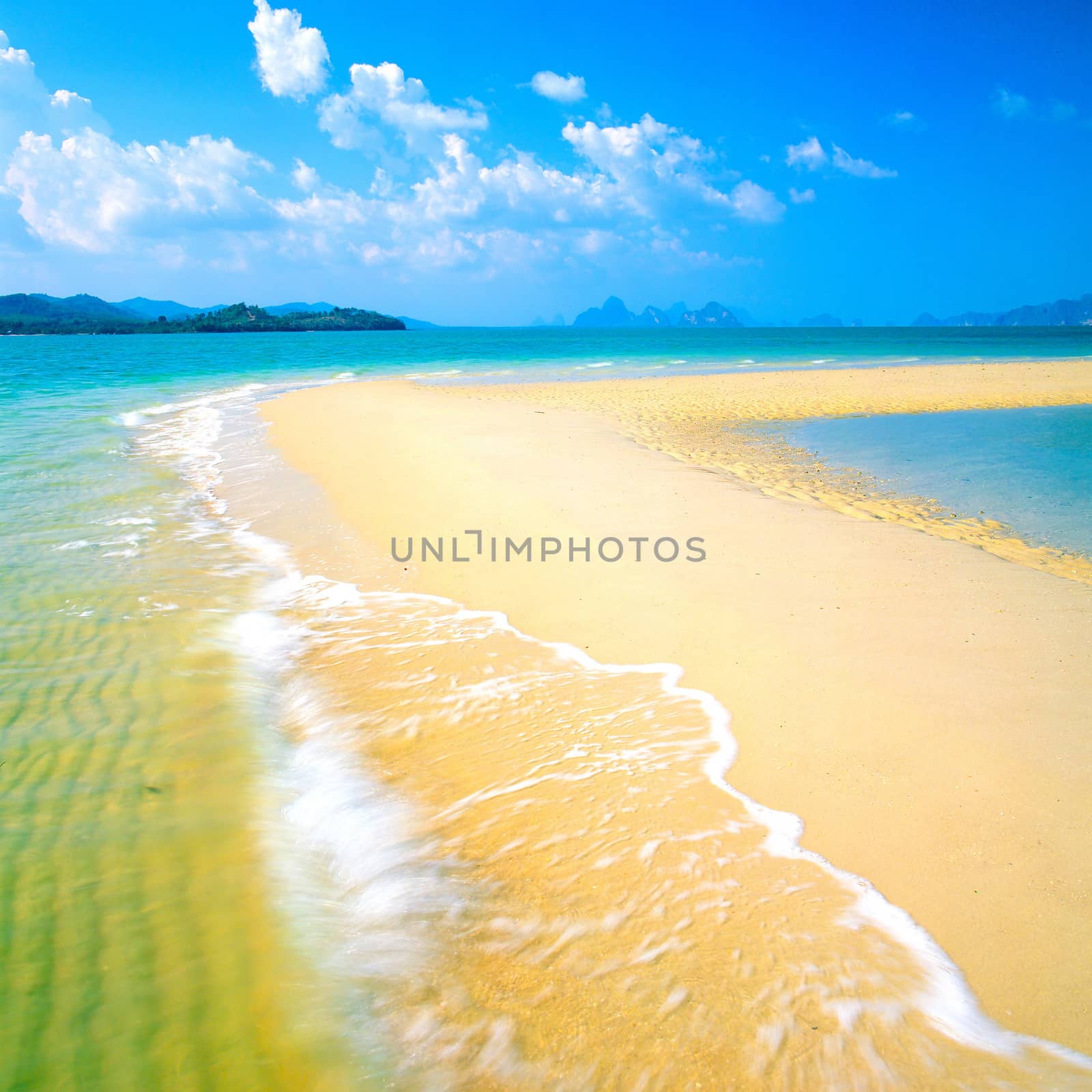 Thale Waek or Separated Sea,krabi thailand.