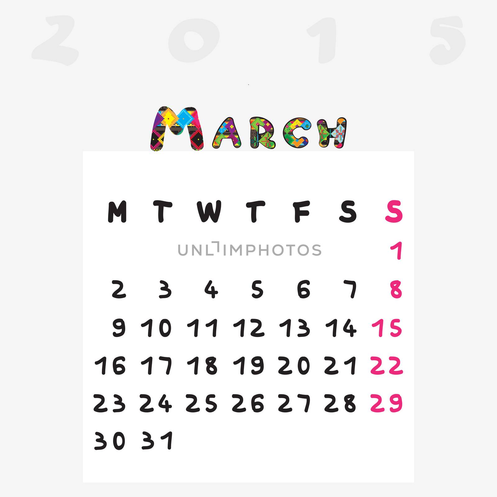 calendar 2015 march by catacos