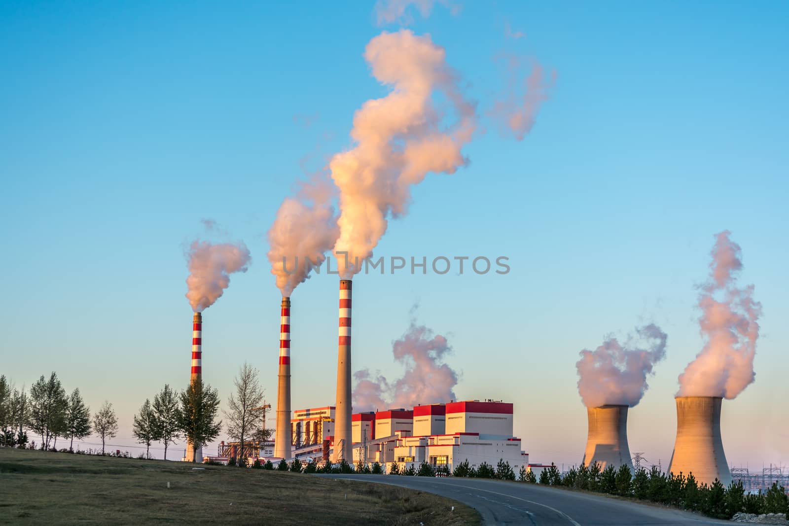 The Coal-Fired Power Plant in Inner Mongolia of China