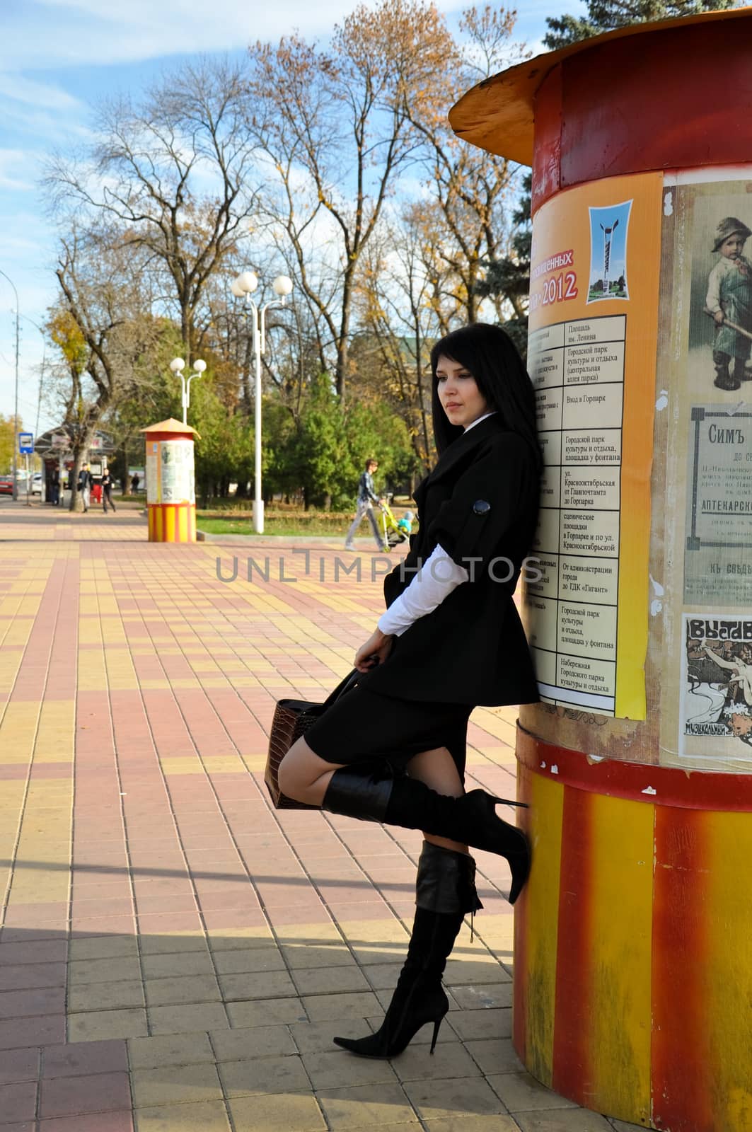 young girl on a walk