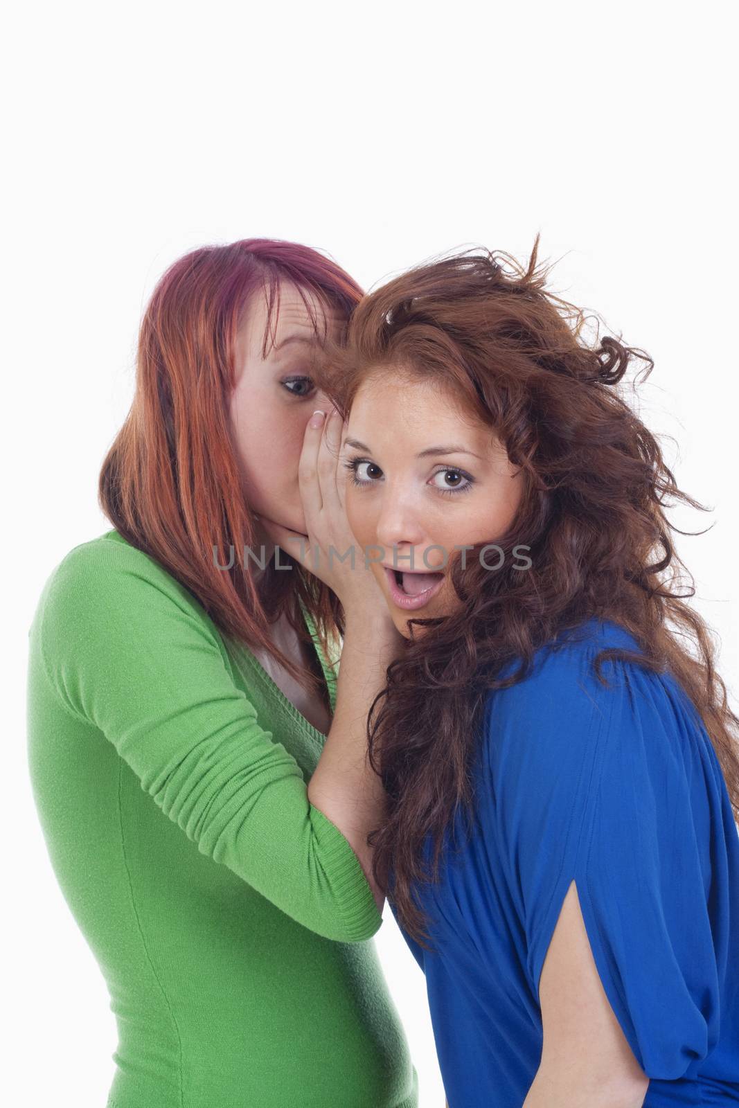 women whispering gossip by courtyardpix