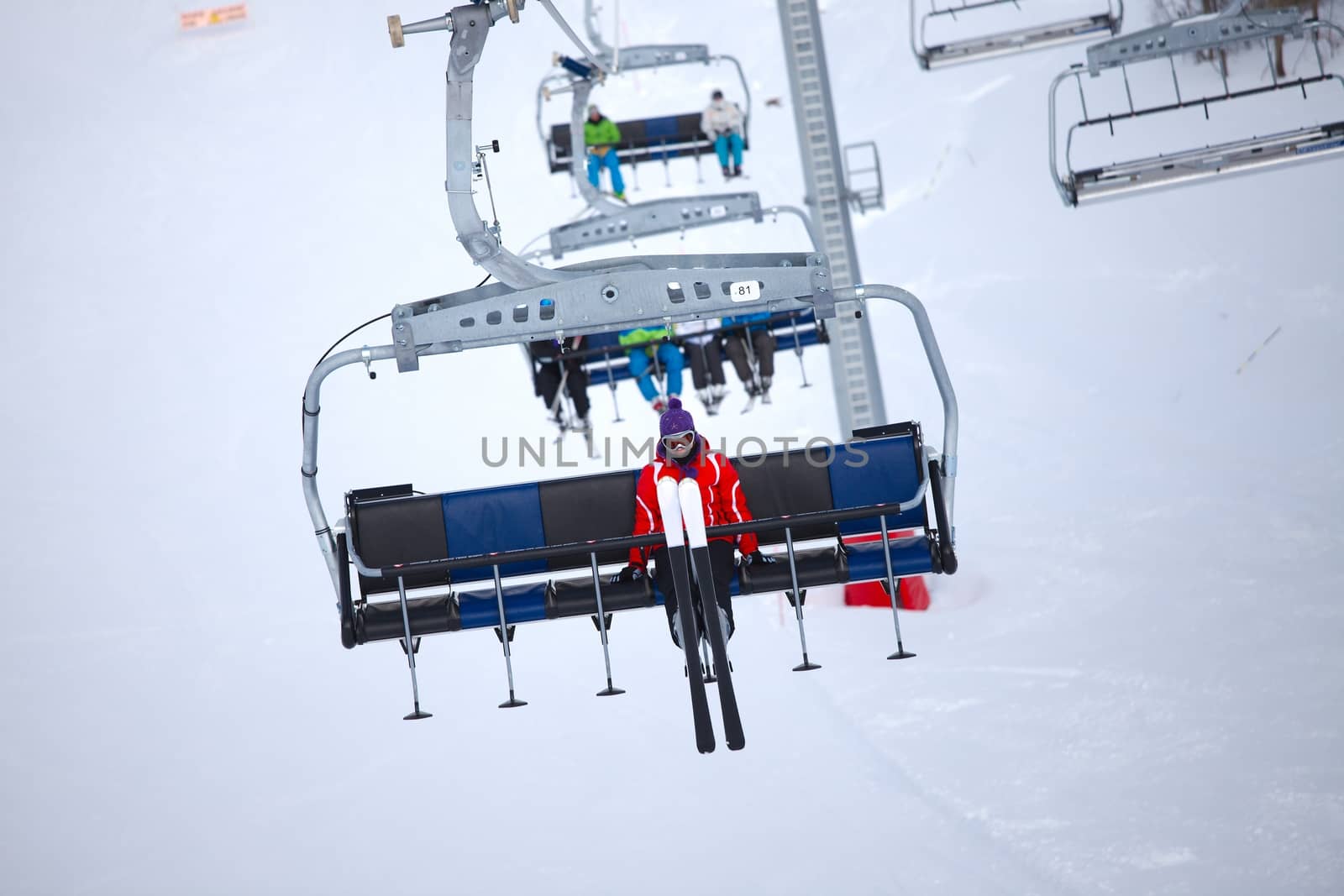 Chairlift on a ski resort