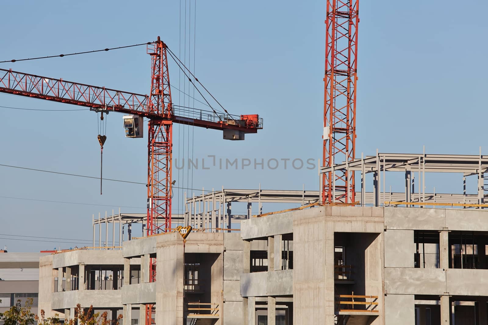 Construction Cranes by Gudella