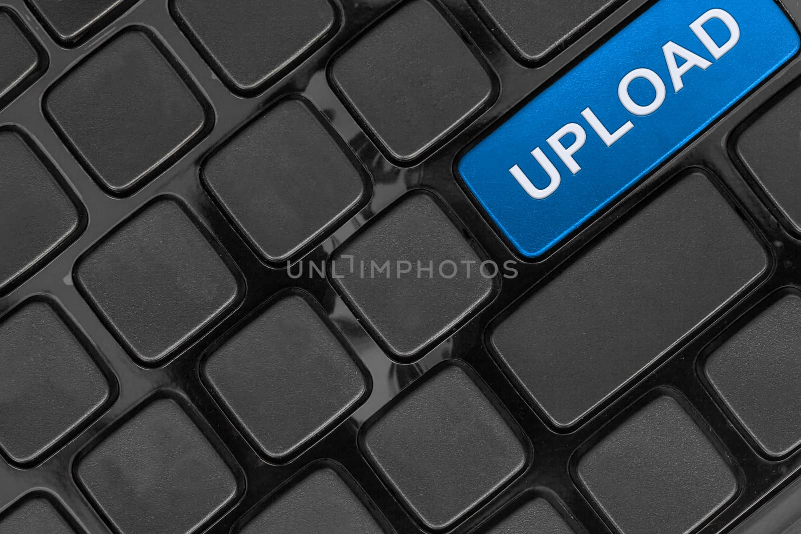 keyboard close up,top view, upload word