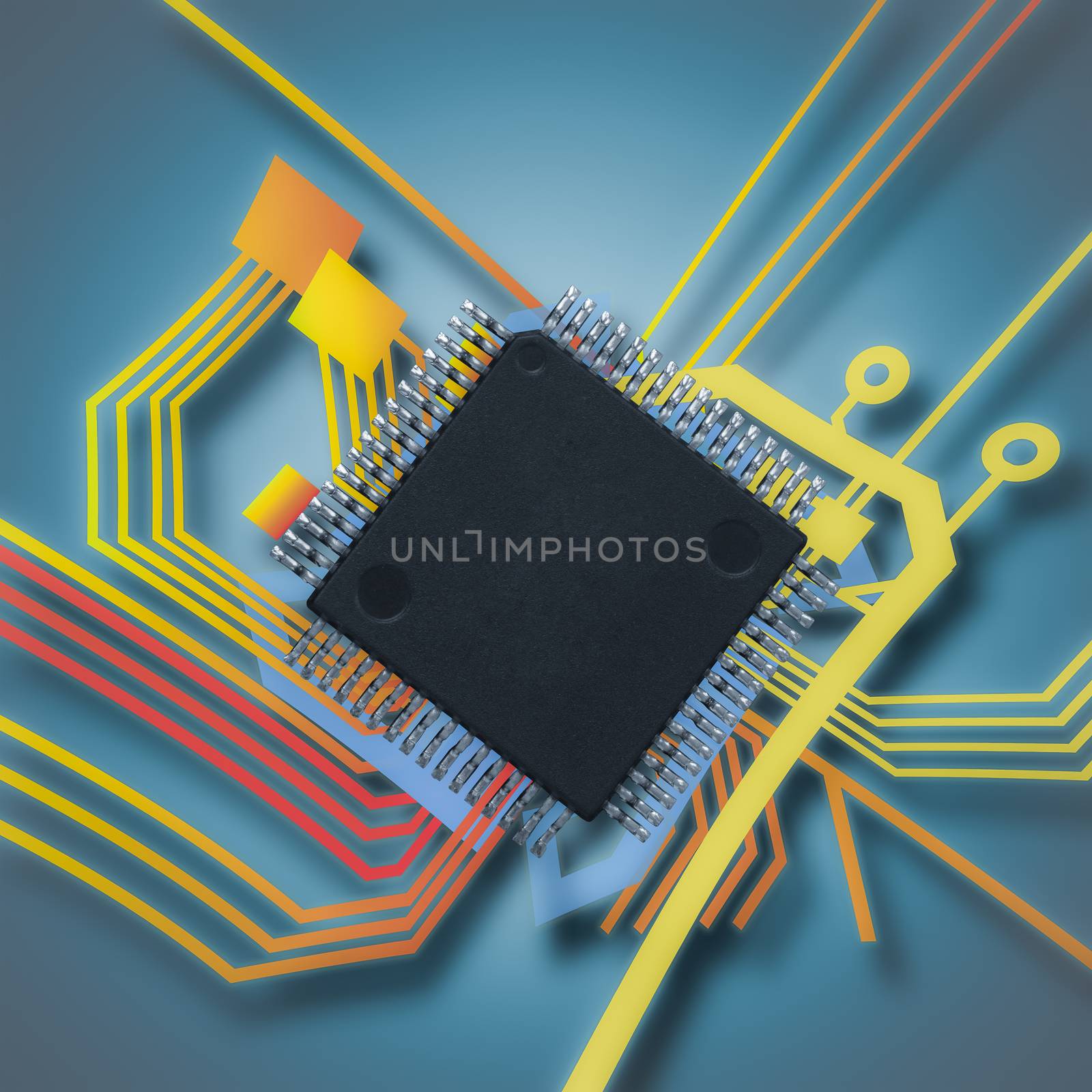 electronic chip and circuit by FrameAngel