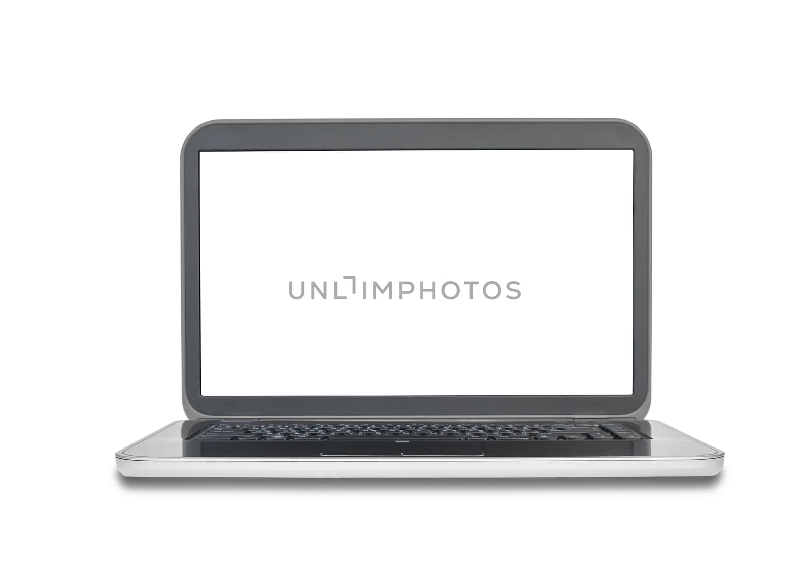 Laptop isolated on white