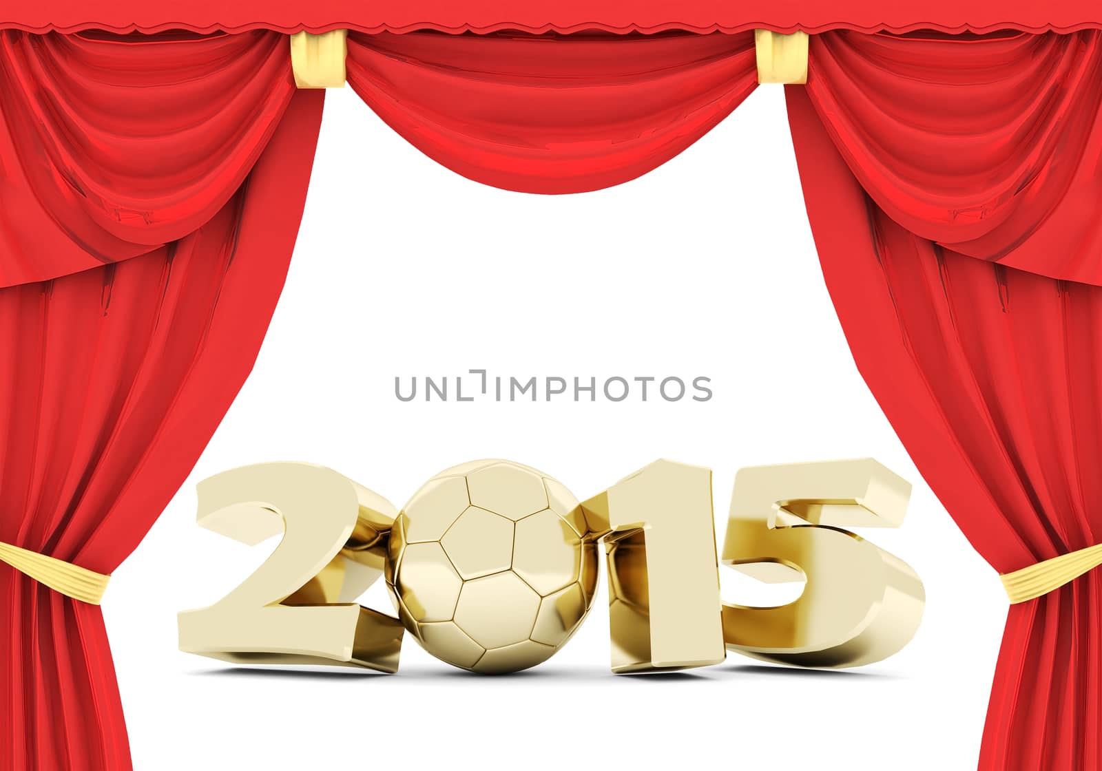 happy new year Illustrations 3d on a white background