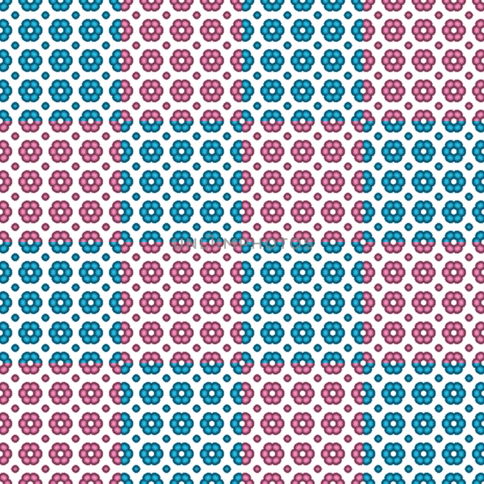 Digital computer graphic - decorative seamless ornament in a bright colors for design.