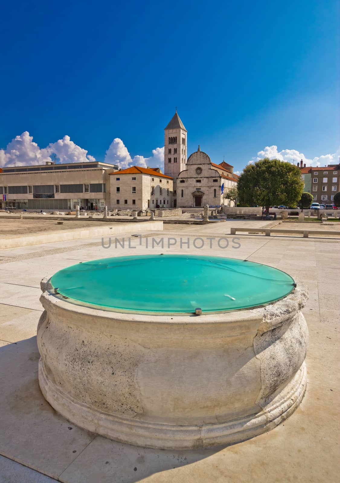 Zadar historic forum square view, Dalmatia, Croatia