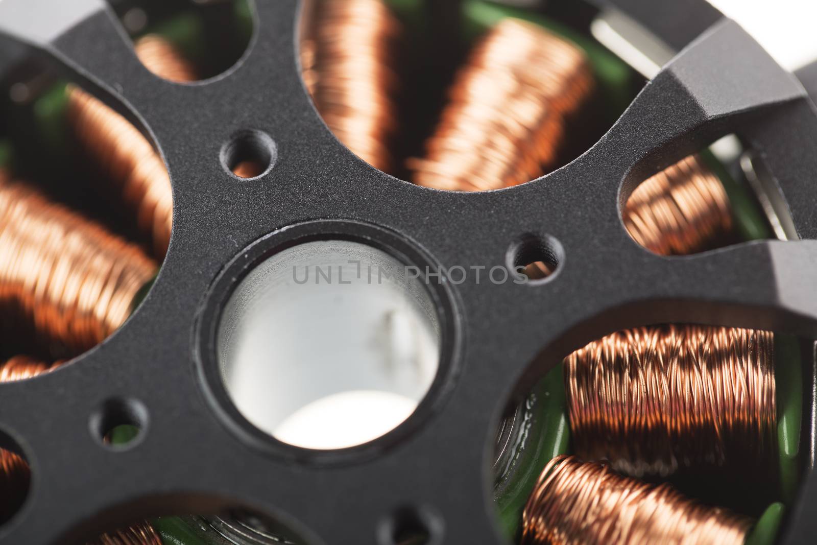 Close Up of brushless motor.