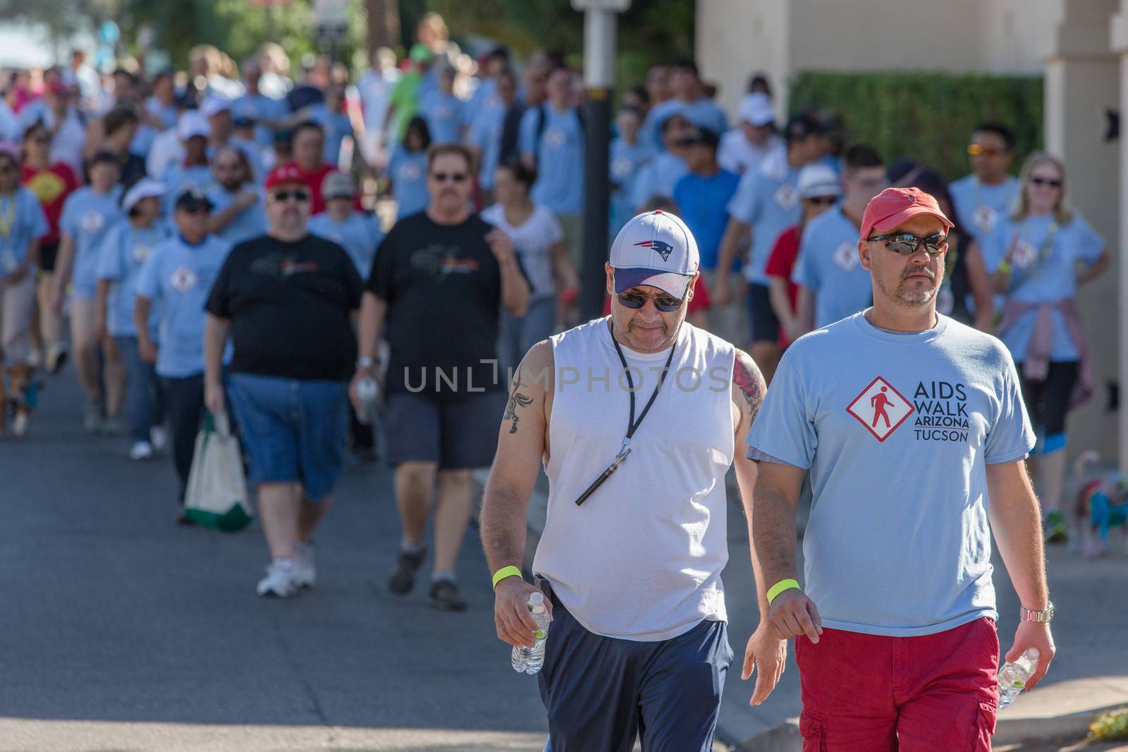 TUCSON, AZ/USA - OCTOBER 12:  Walkers at AIDSwalk on October 12, 2014 in Tucson, Arizona, USA.