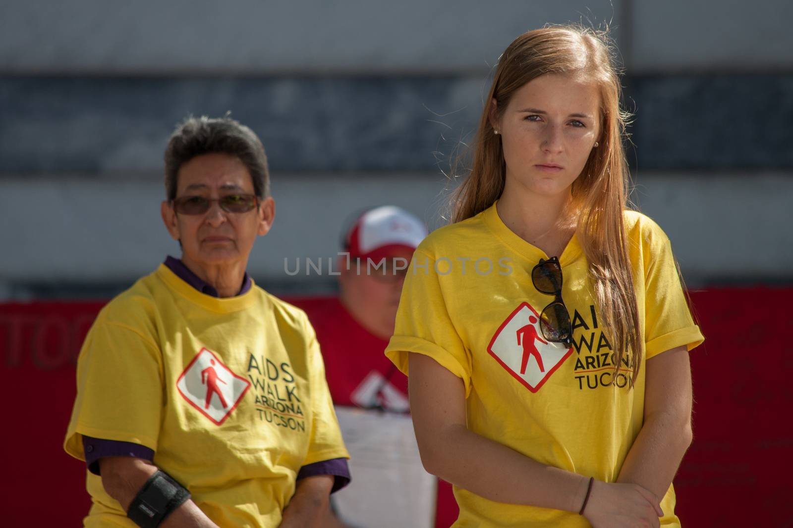 TUCSON, AZ/USA - OCTOBER 12:  Unidentified young woman at AIDSwalk on October 12, 2014 in Tucson, Arizona, USA.