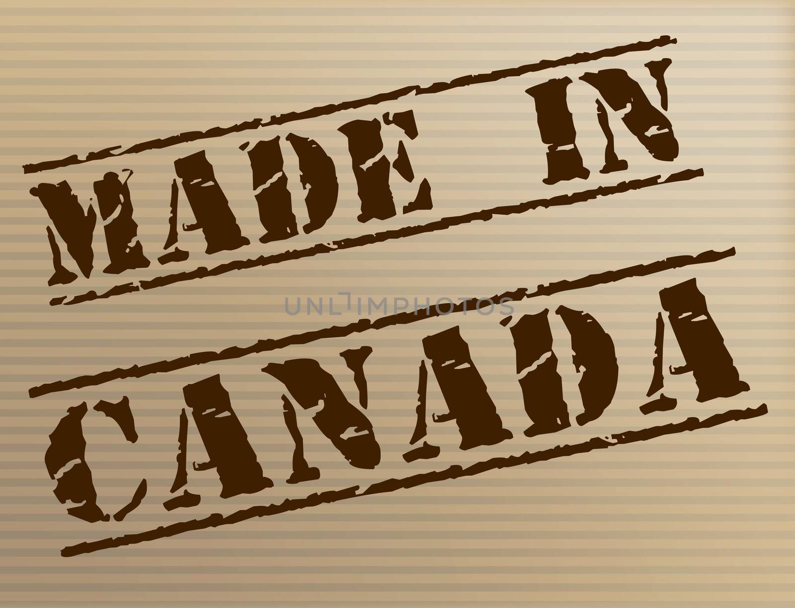 Made In Canada Indicating Industrial Manufacture And Commercial