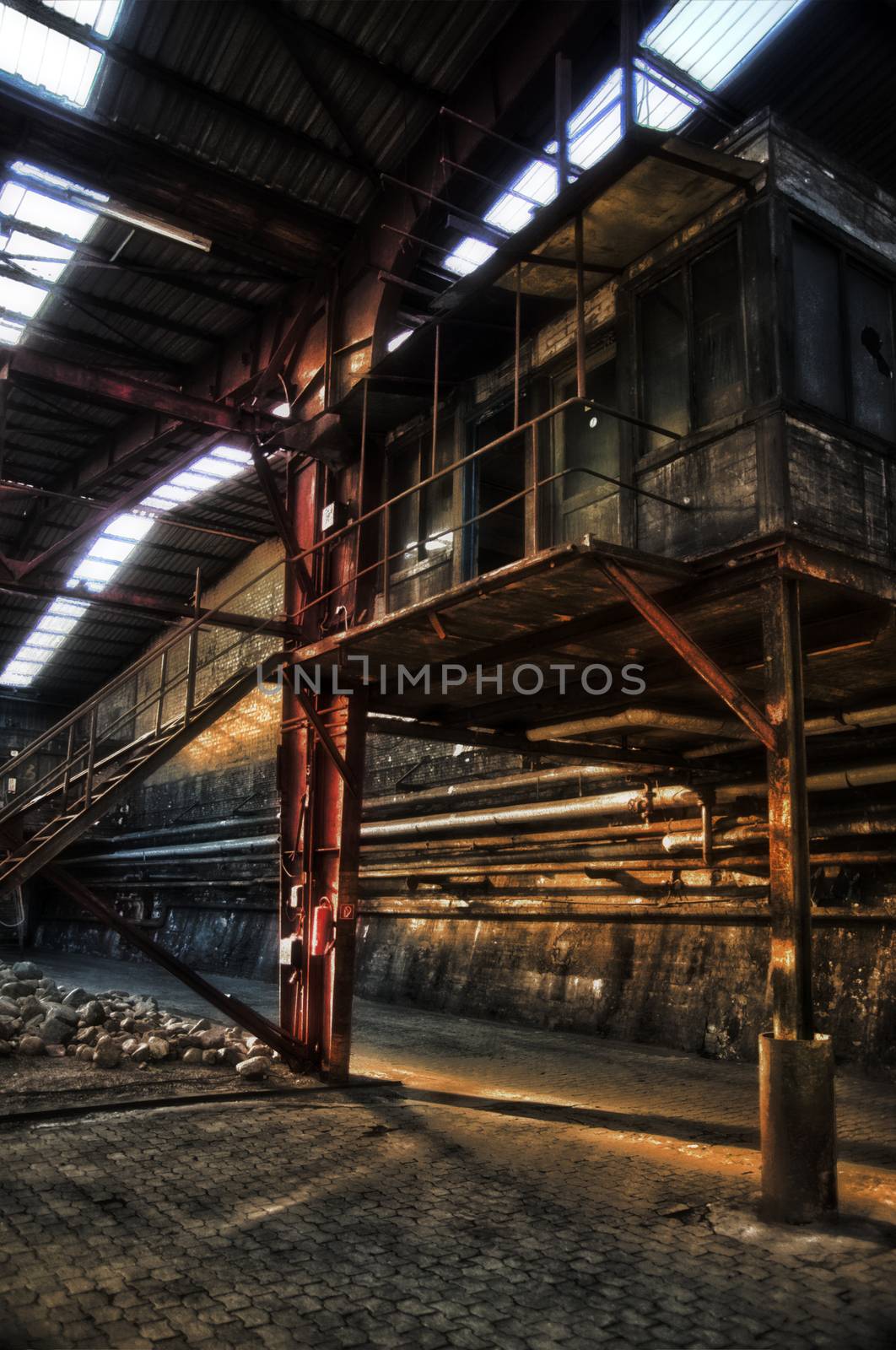 Interior View of the Carlshuette in Buedelsdorf, Germany, Location of the NordArt