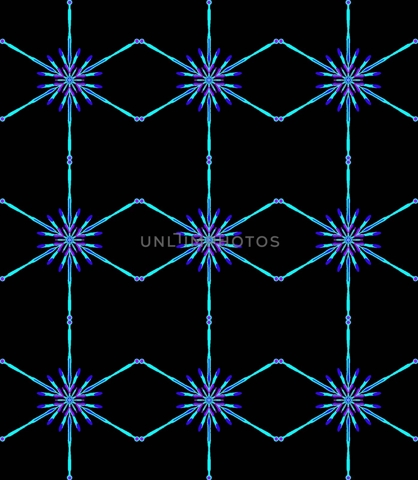 Digital computer grapgic - seamless decorative ornament with snowflaces for design.