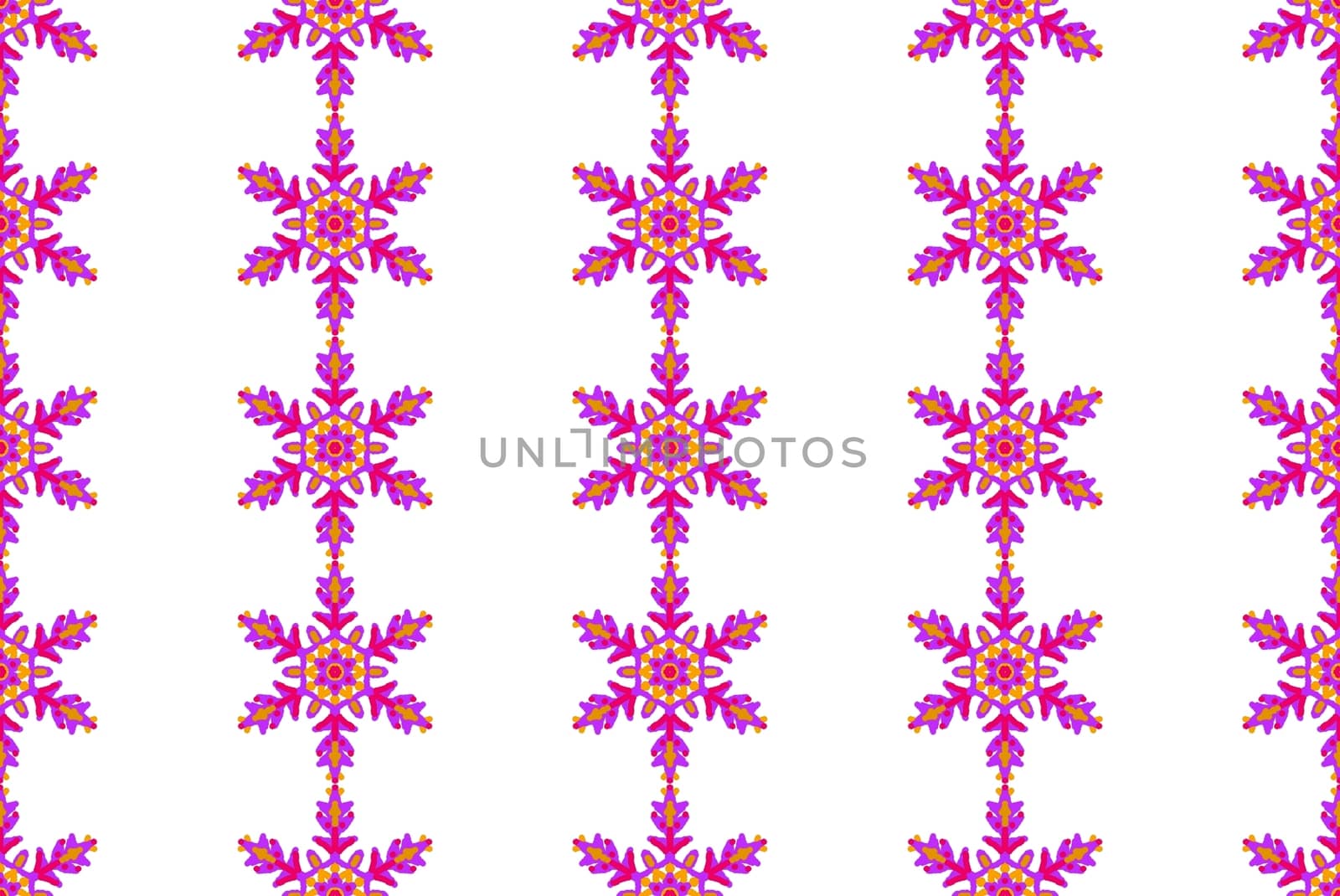 Digital computer grapgic - seamless decorative ornament with snowflaces for design.