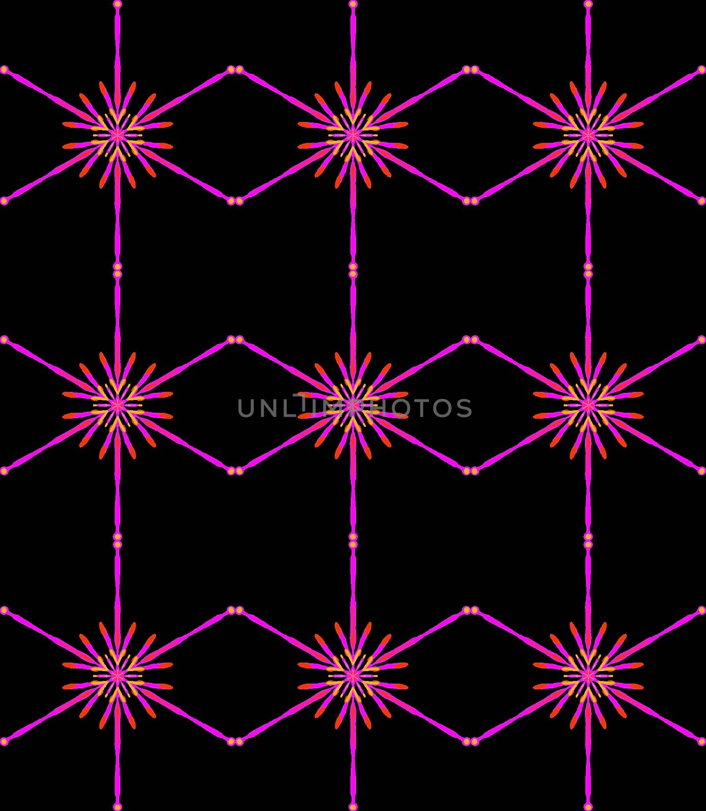 Digital computer grapgic - seamless decorative ornament with snowflaces for design.