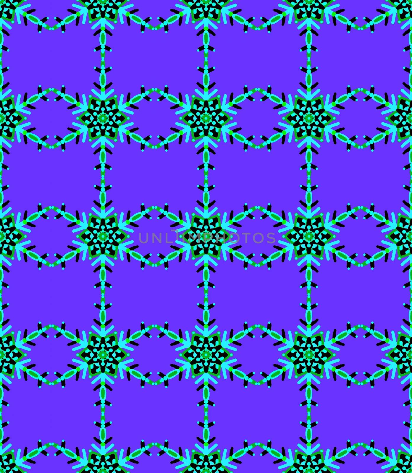 Digital computer grapgic - seamless decorative ornament with snowflaces for design.