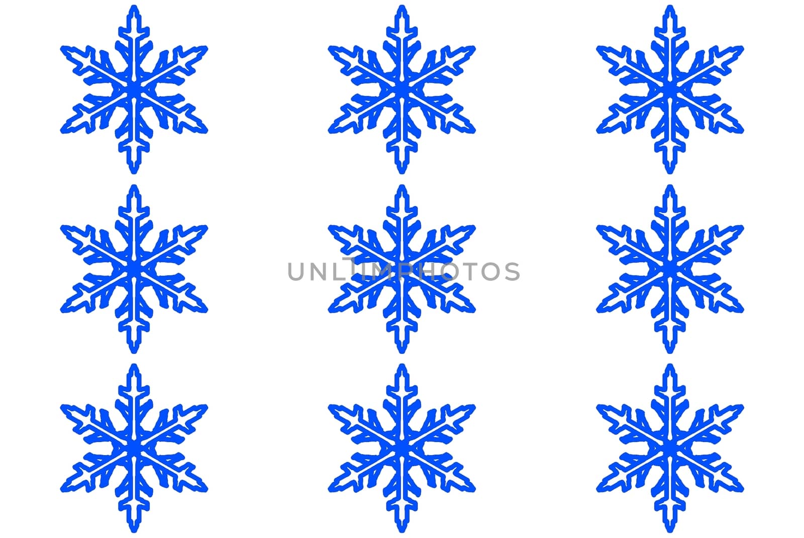 Digital computer grapgic - seamless decorative ornament with snowflaces for design.